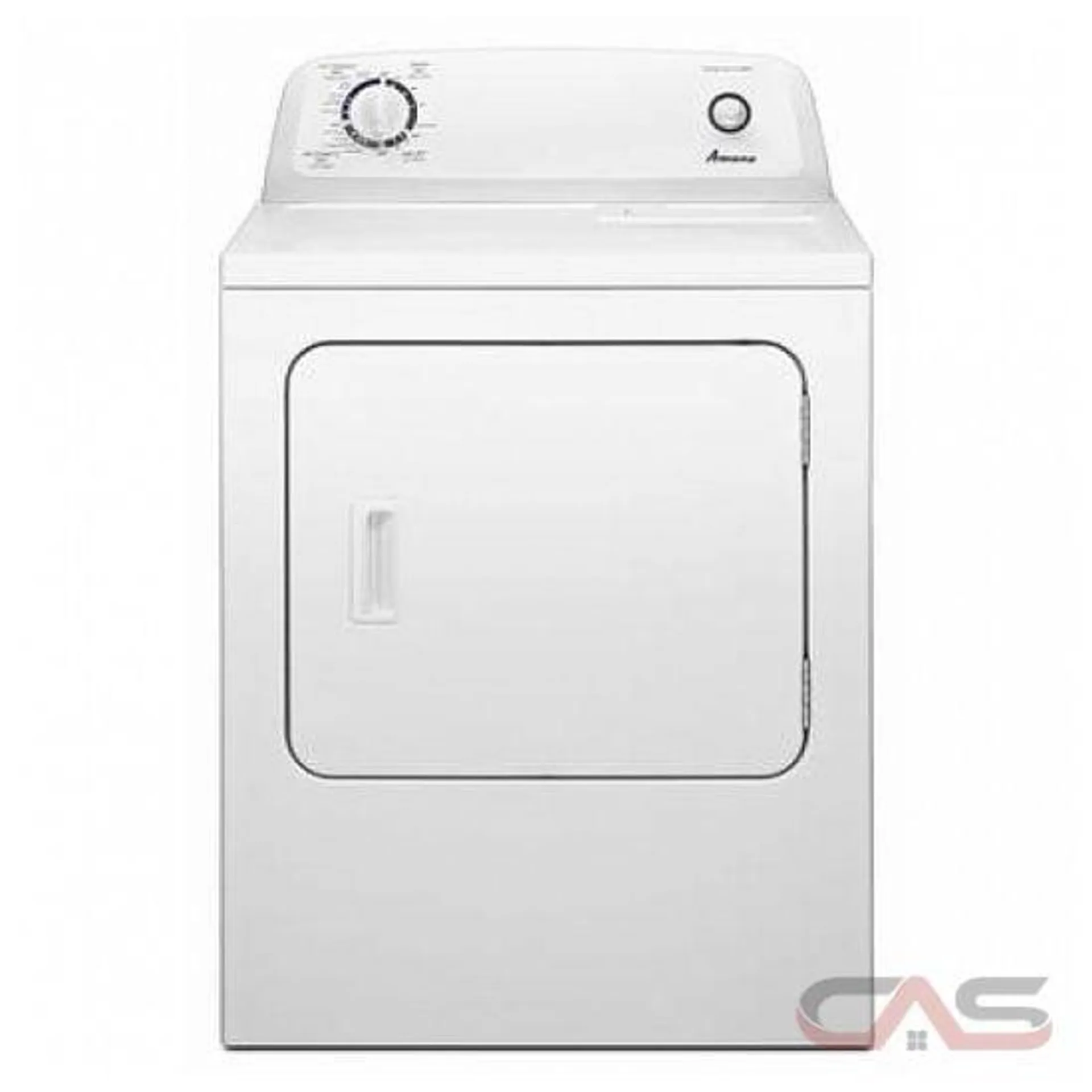 Amana YNED4655EW Dryer, 29 inch Width, Electric, 6.5 cu. ft. Capacity, 3 Temperature Settings, Steel Drum, White colour