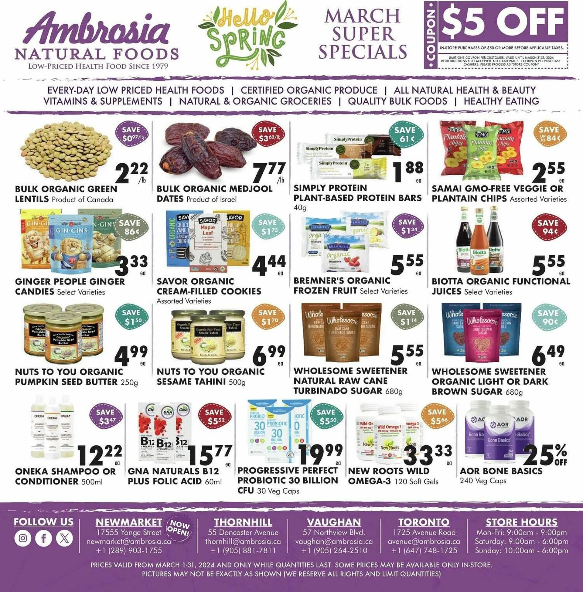 Ambrosia Natural Foods flyer from March 1 to March 8 2024 - flyer page 