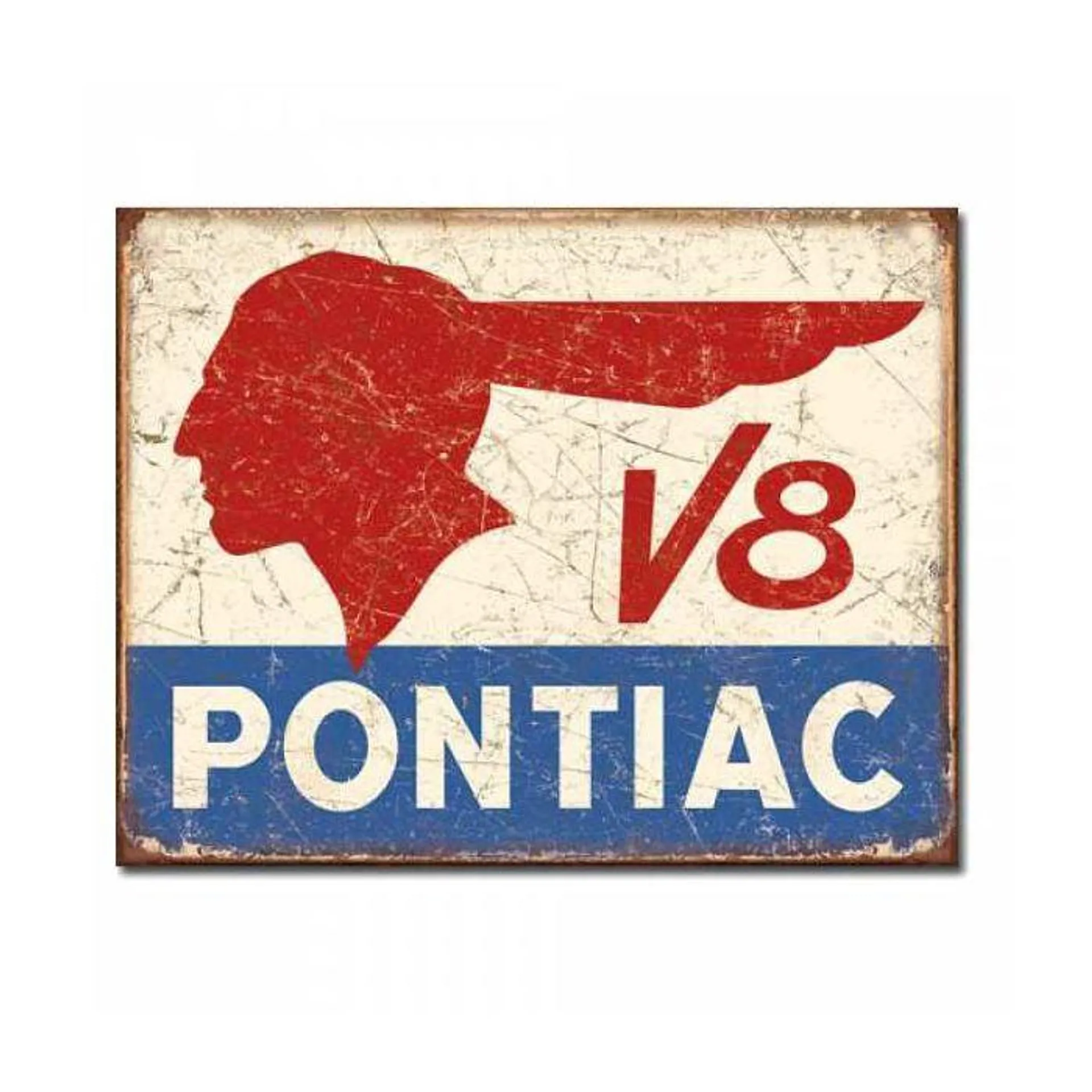 Pontiac V8 Tin Sign