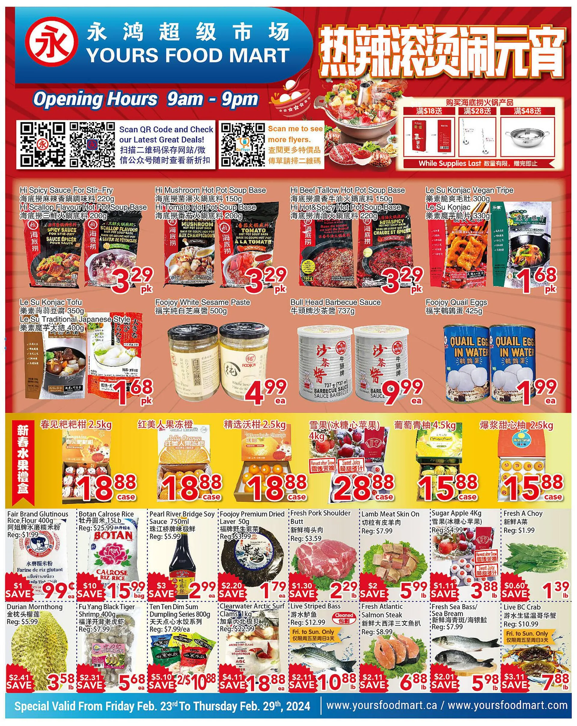 Yours Food Mart flyer from February 22 to February 28 2024 - flyer page 