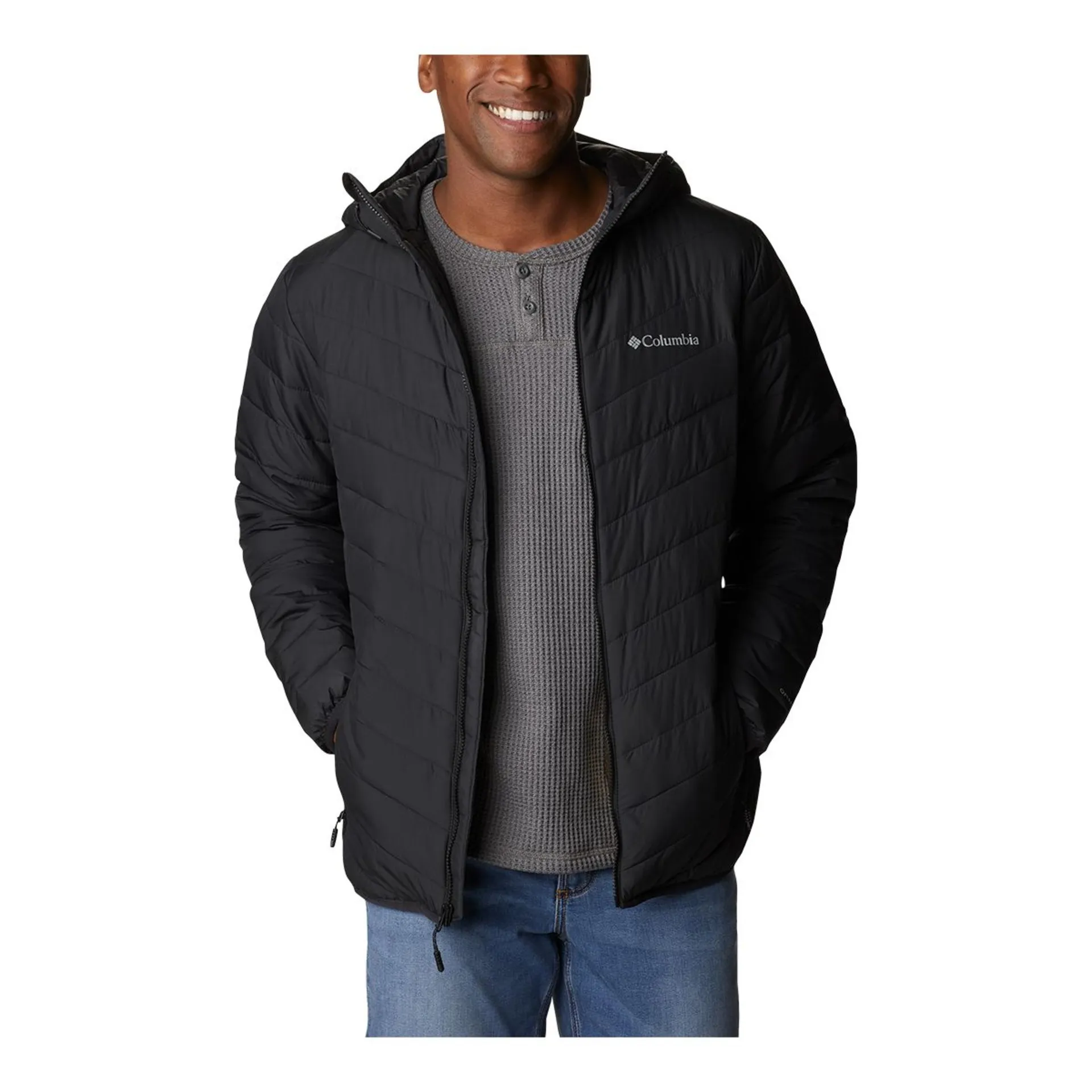 Columbia Men's Eddie Gorge Midlayer Jacket, Insulated Synthetic, Hooded, Water Resistant