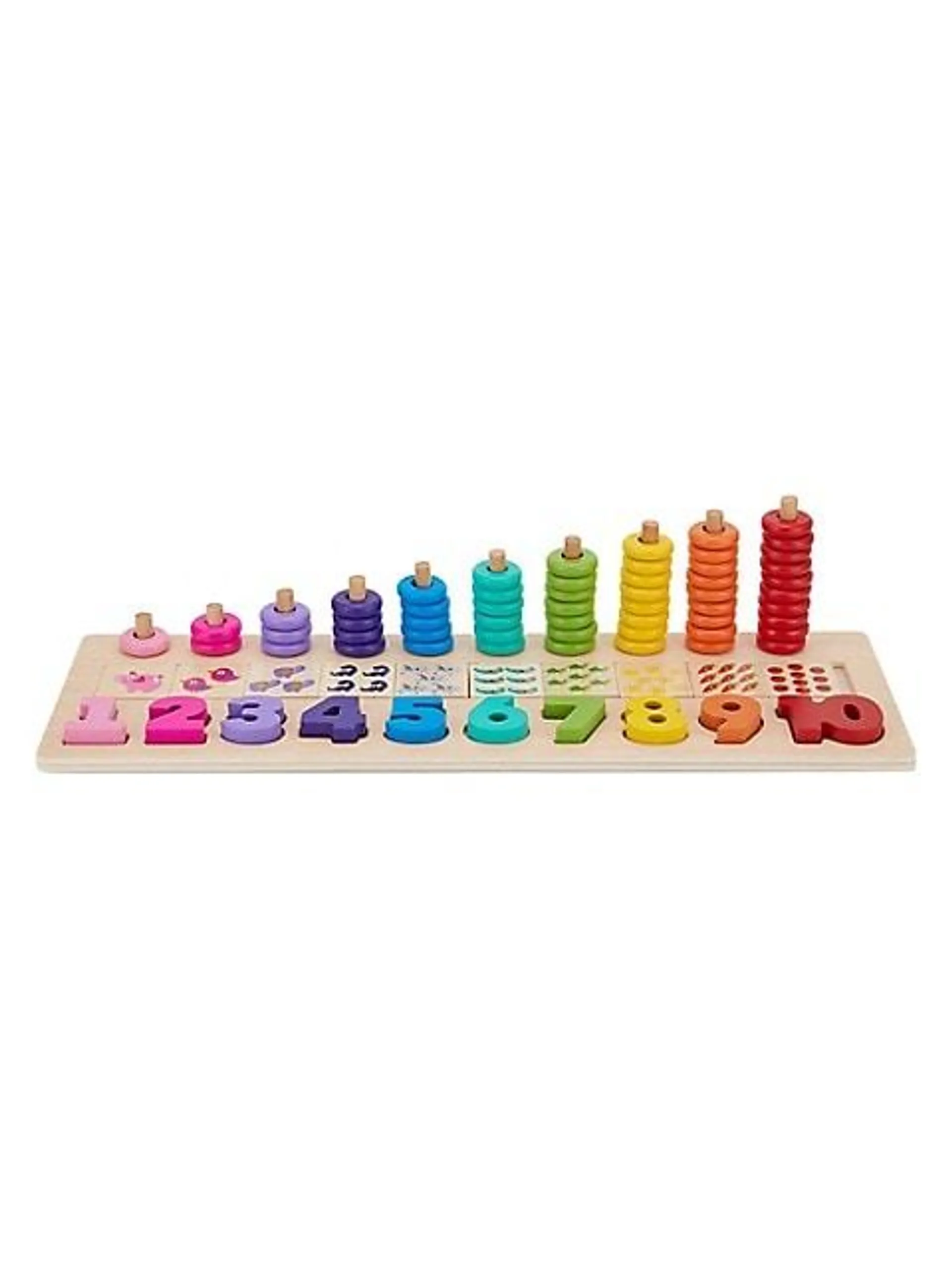 Wooden Stack and Count Learning Set