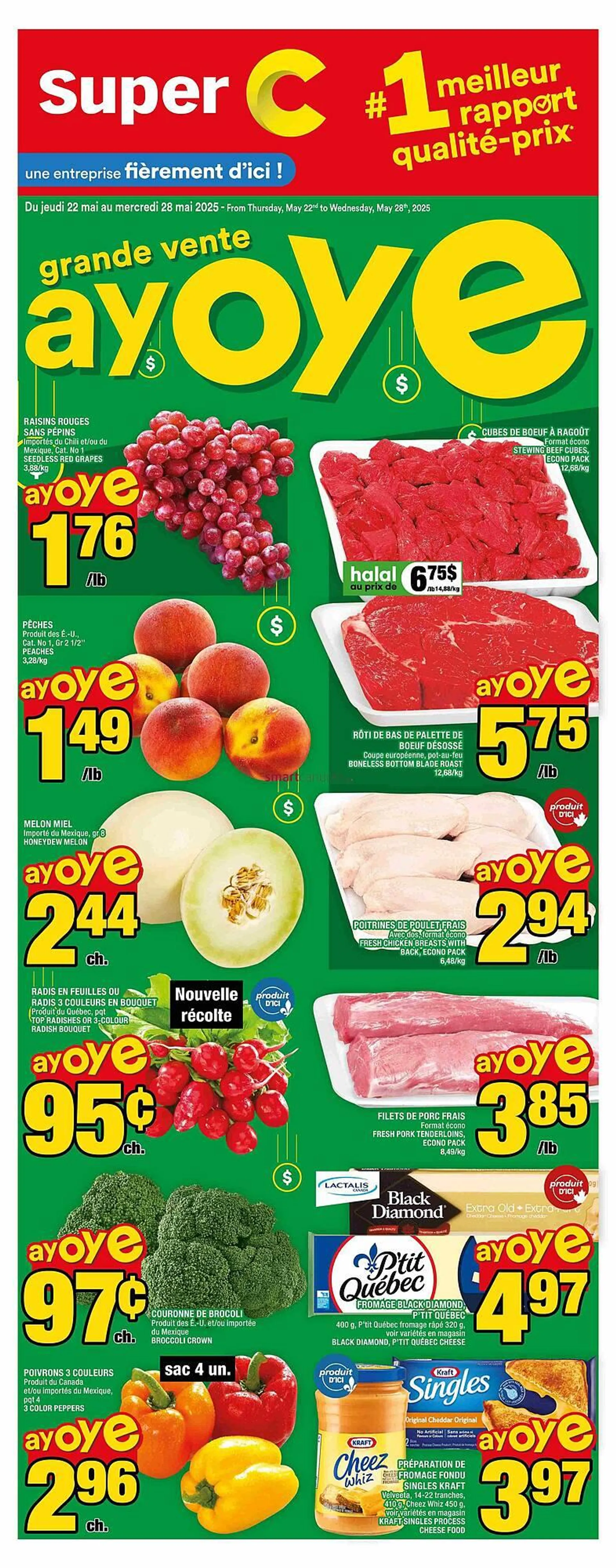 Super C flyer from May 22 to June 11 2025 - flyer page 1
