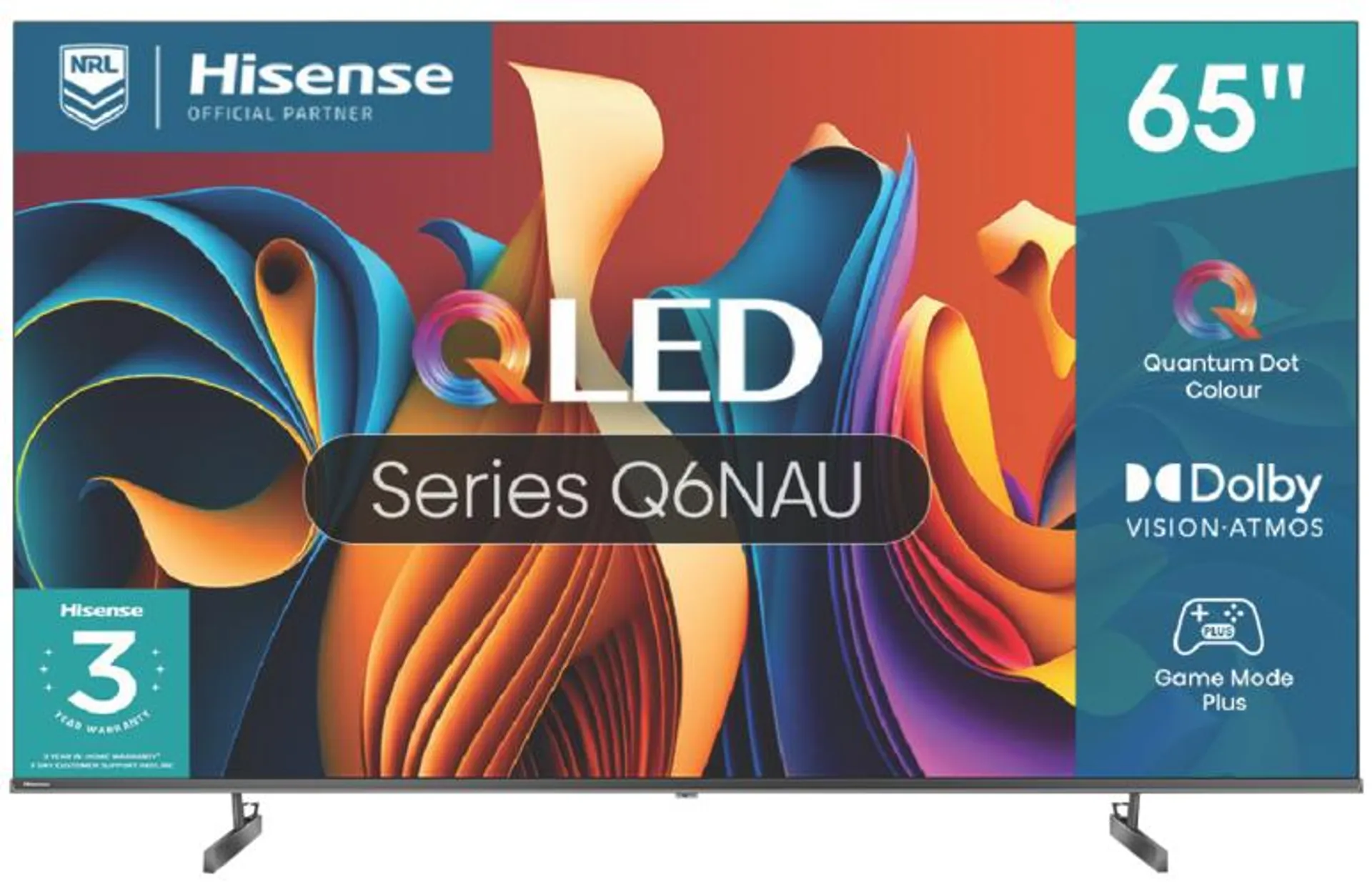 Hisense 65" Q6NAU 4K QLED Smart TV 24