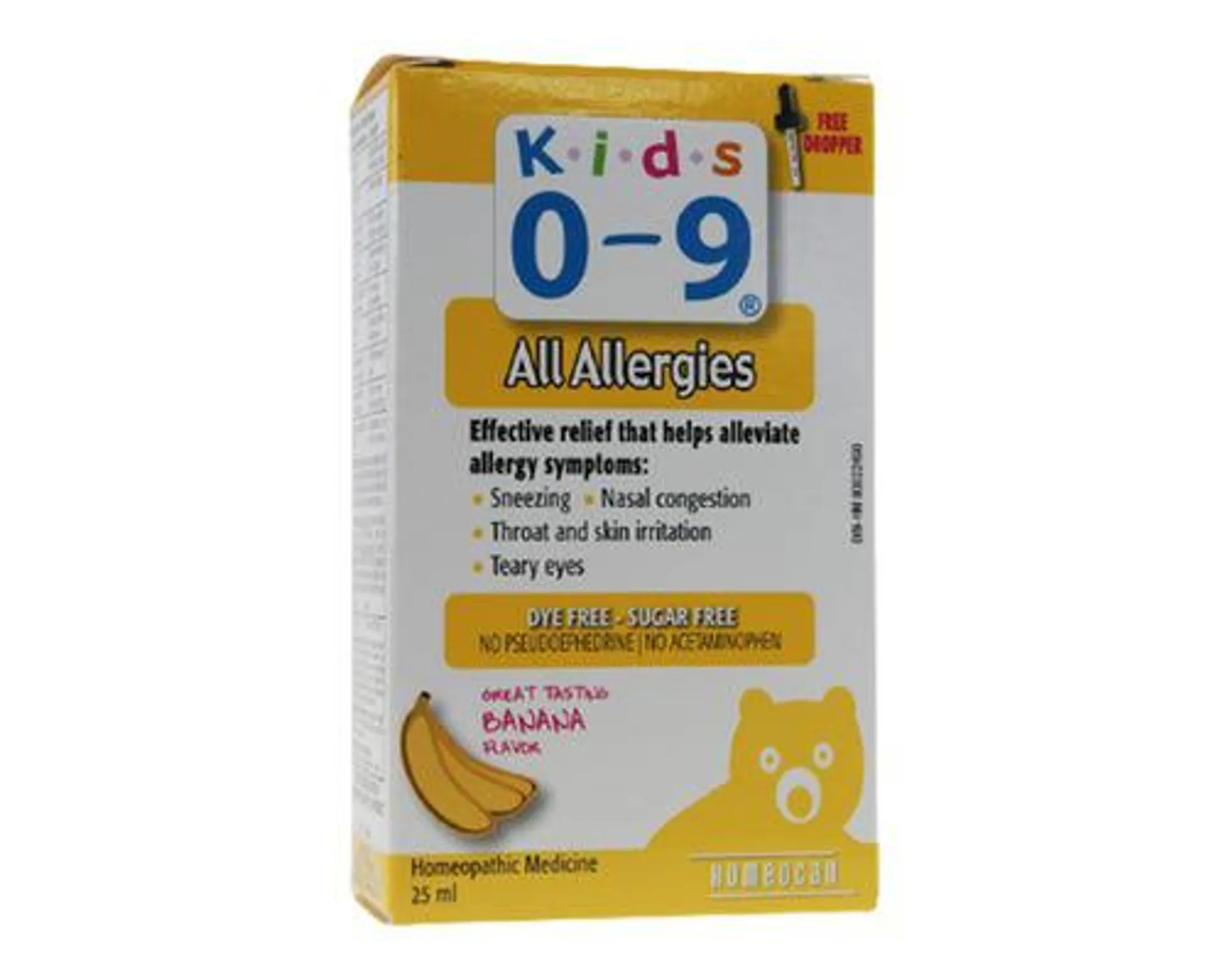 Homeocan Kids 0-9 All Allergies Banana 25mL