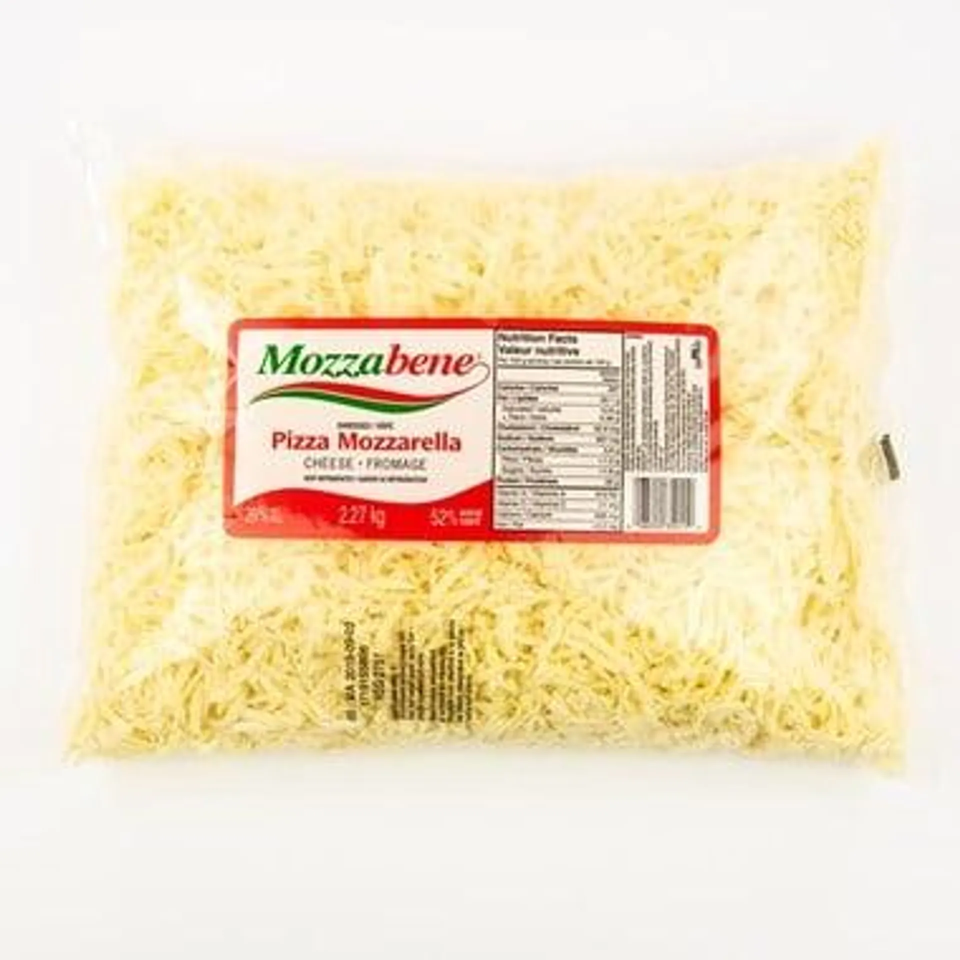 Mozzarella râpée 20% 2,27 kg