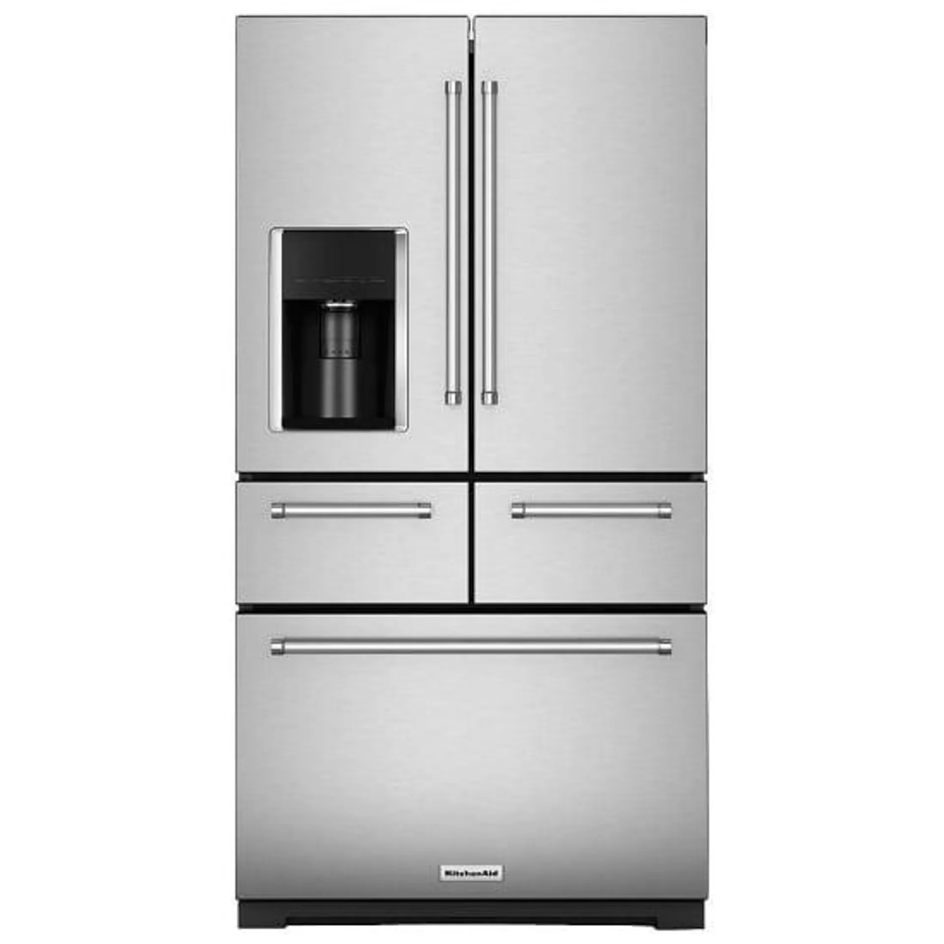 KitchenAid KRMF706ESS French Door Refrigerator, 36 inch Width, 25.8 cu. ft. Capacity, Stainless Steel colour Preserva Food Care System