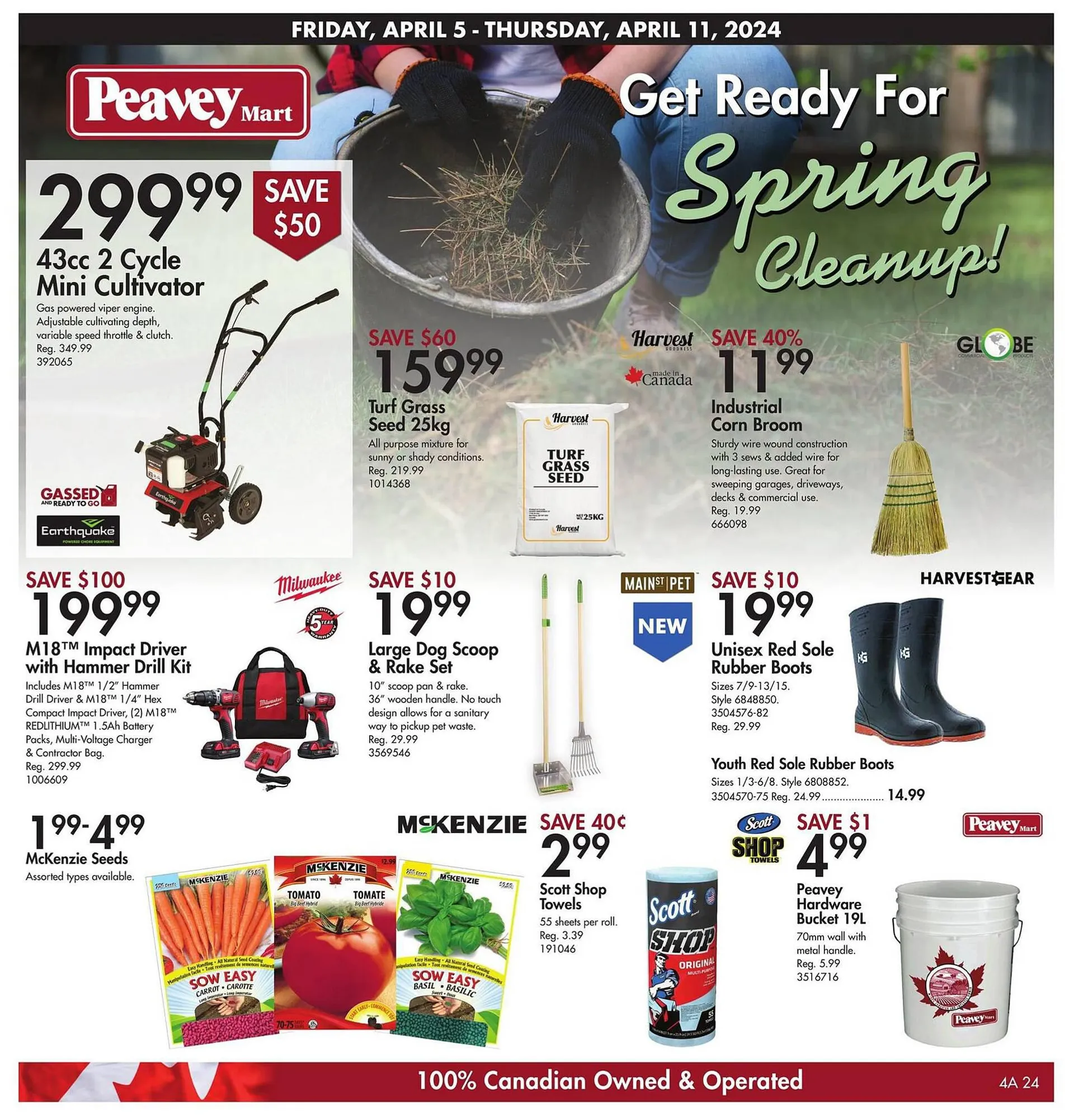 Peavey Mart flyer from April 1 to April 10 2024 - flyer page 1