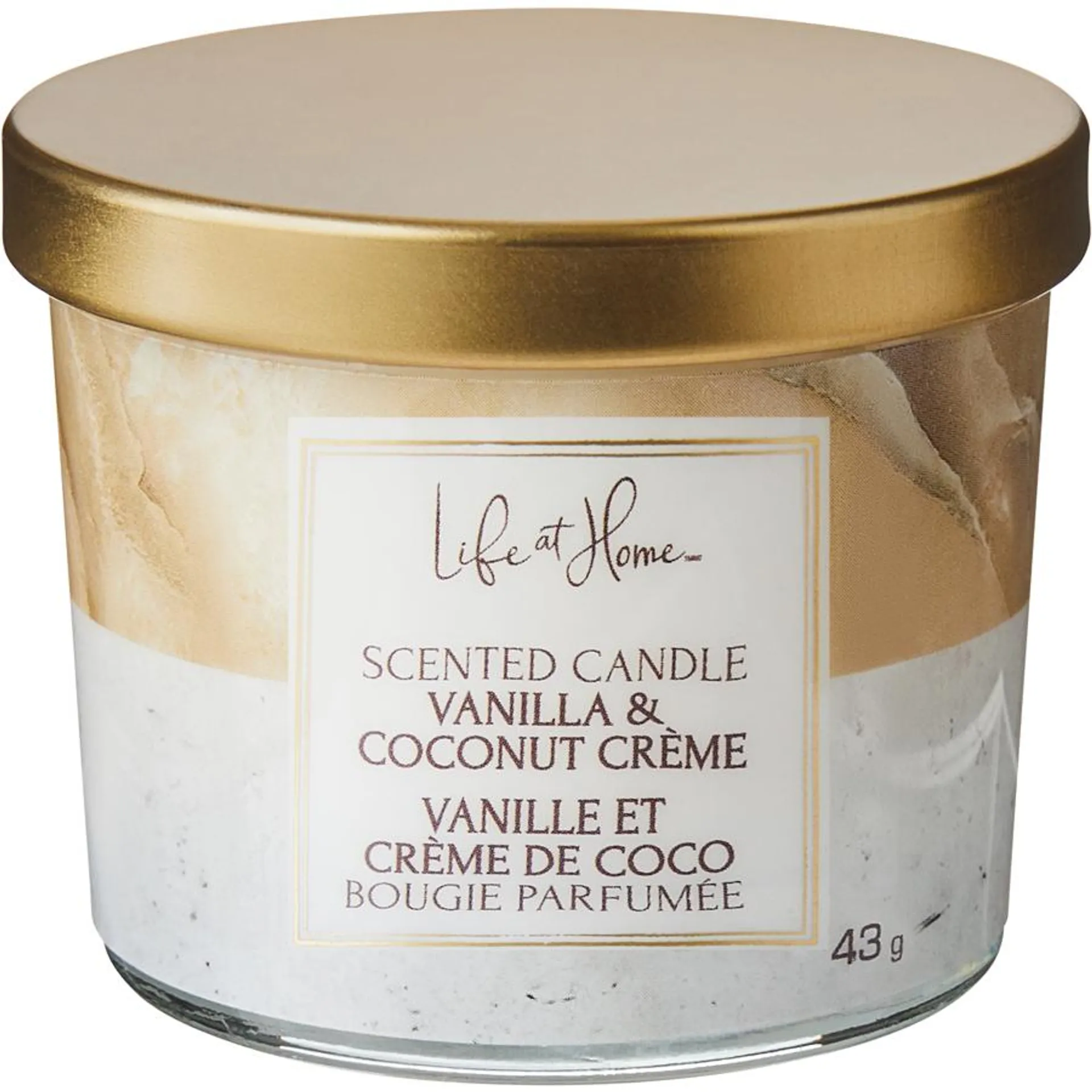 Scented Candle Vanilla & Coconut Crème