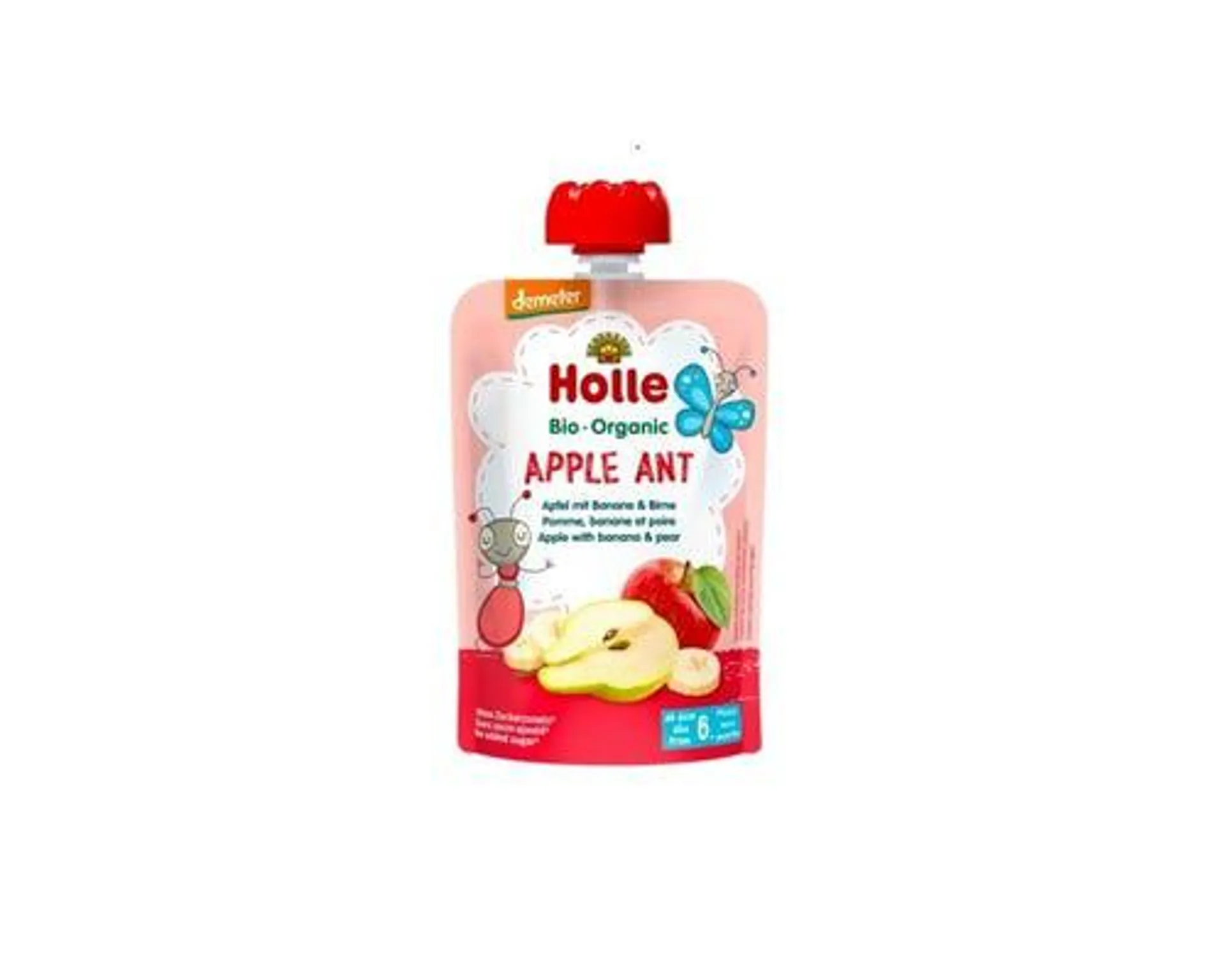 Holle Bio-Organic Baby Food Pouch Apple Ant 100g