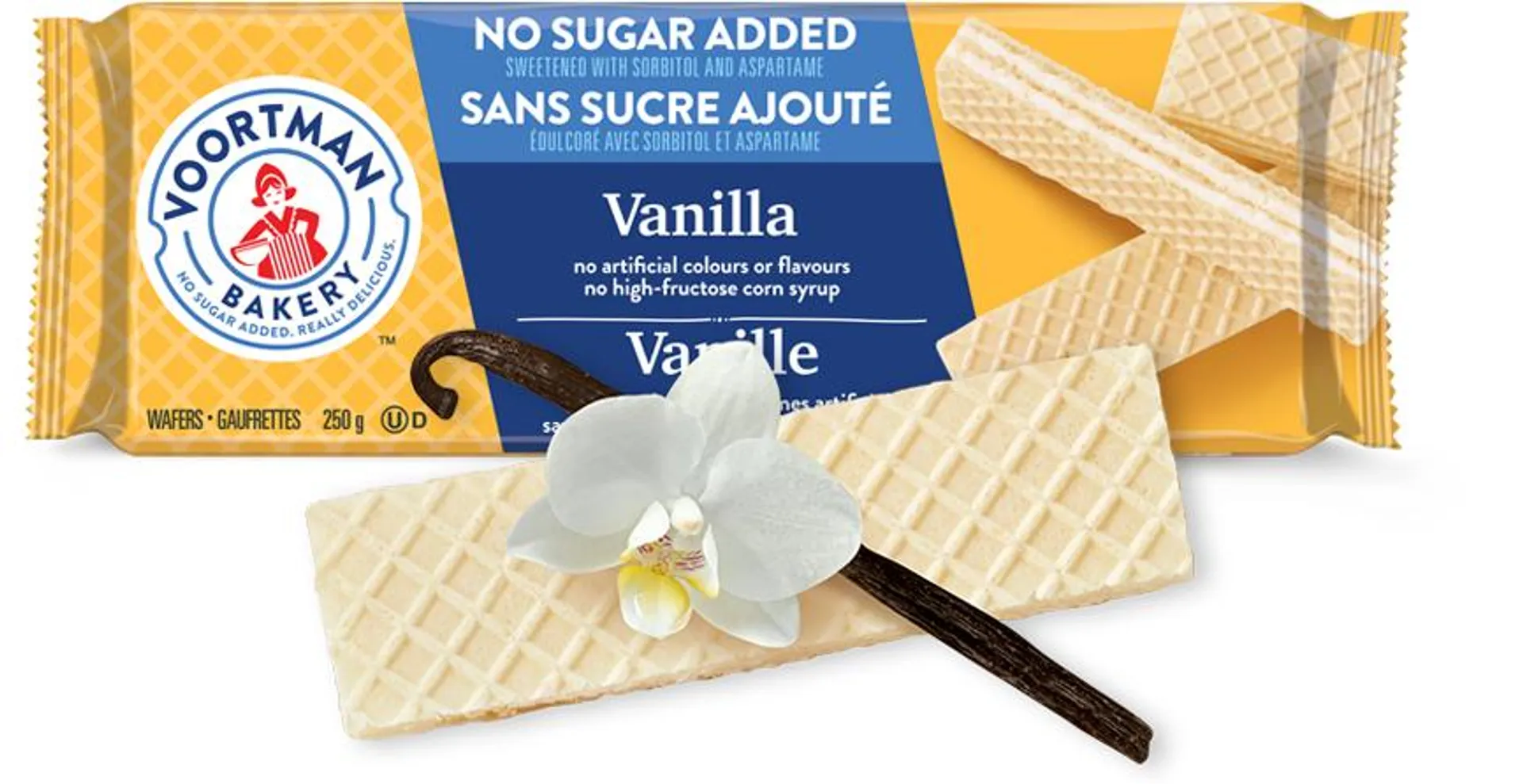 Voortman No Sugar Added Vanilla Wafers 250g