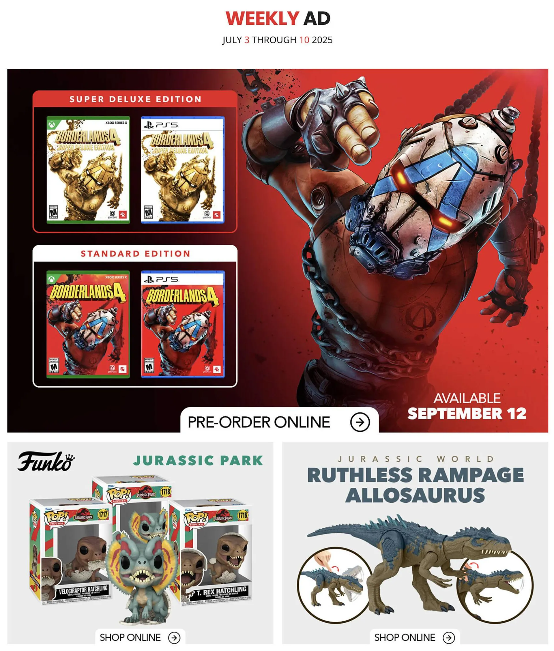GameStop flyer from July 3 to July 9 2025 - flyer page 1