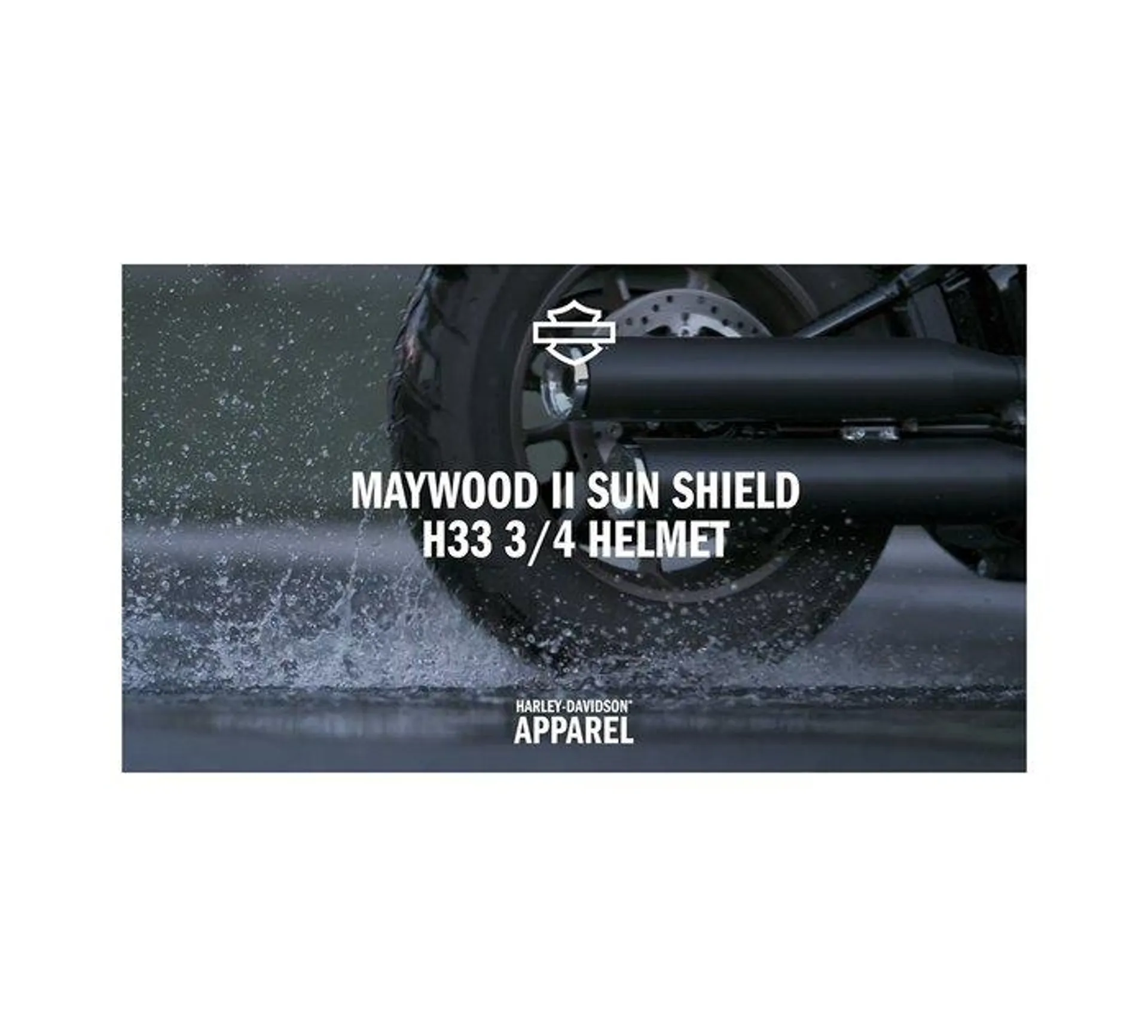 Maywood II Sun Shield H33 3/4 Helmet - Matte Black