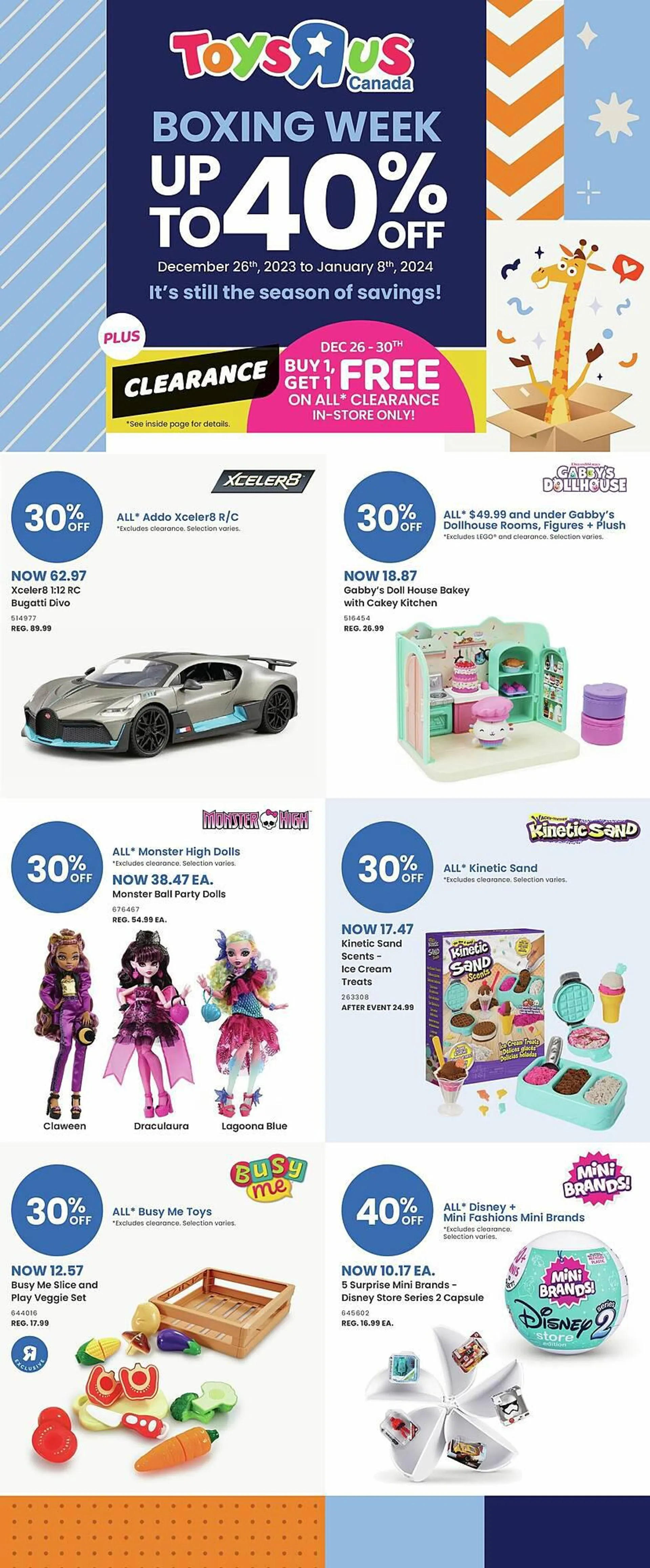 Toys R us flyer from December 26 to January 1 2024 - flyer page 1