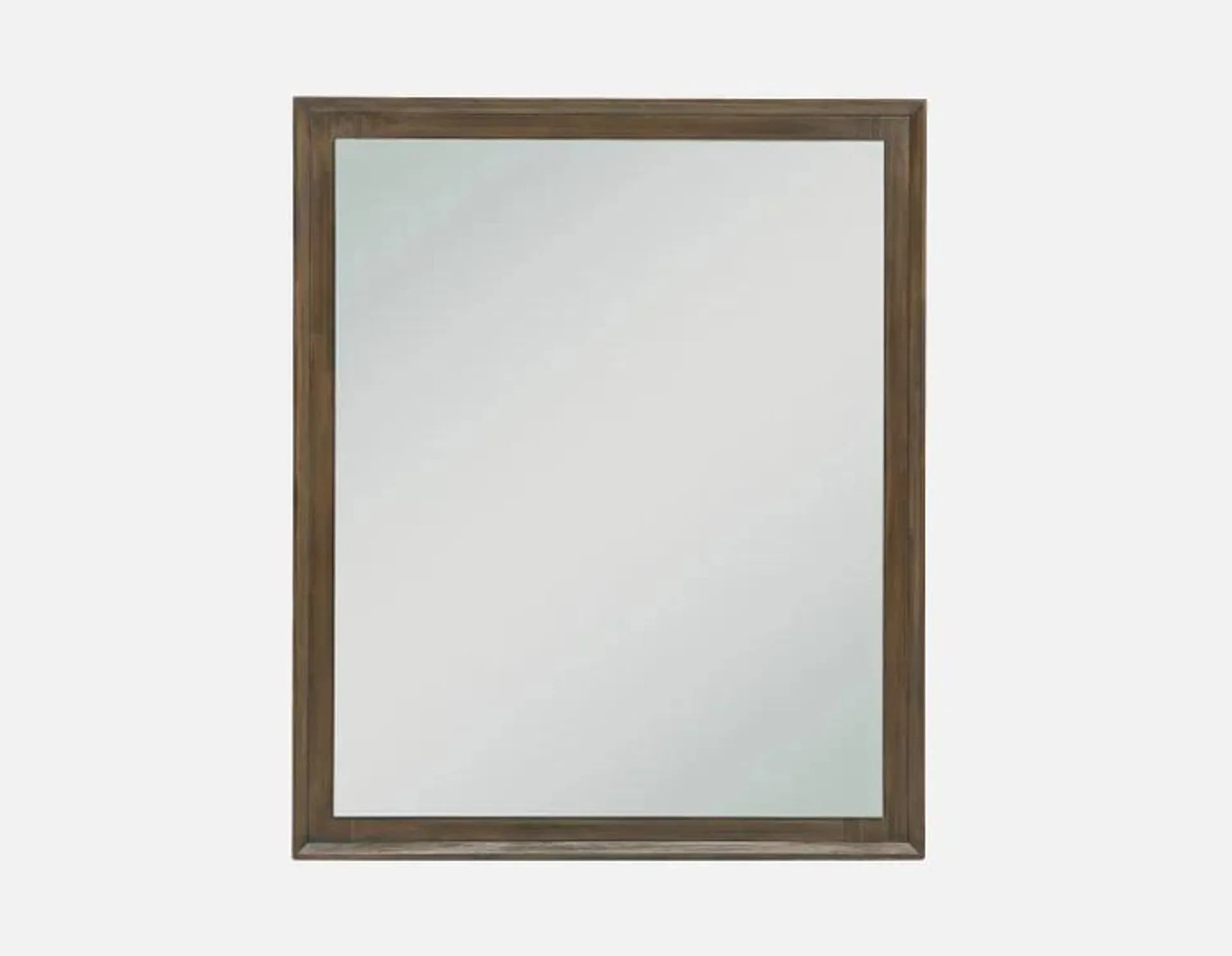 acacia wood framed mirror 100 x 120 cm