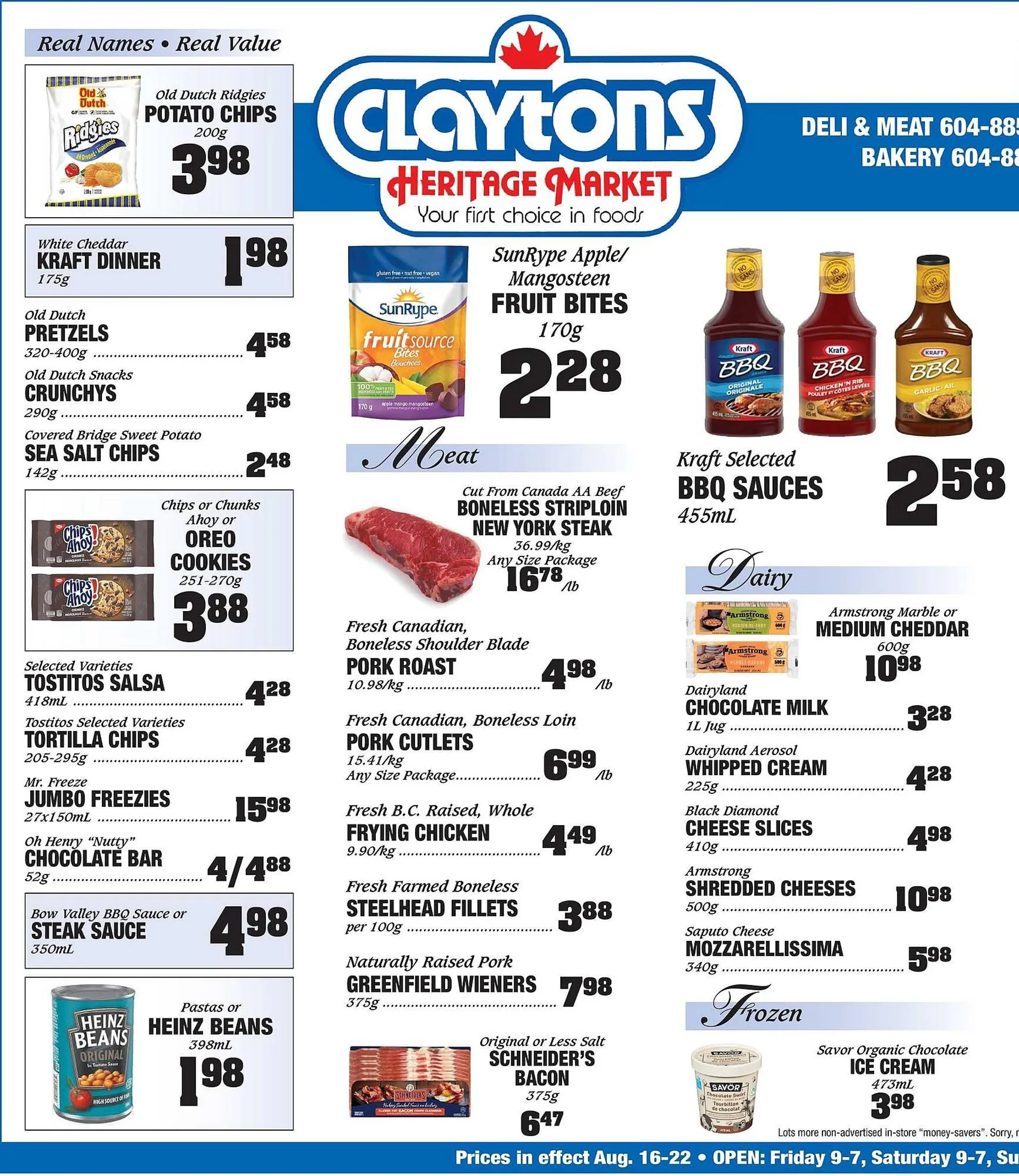 Claytons Heritage Market flyer - 1