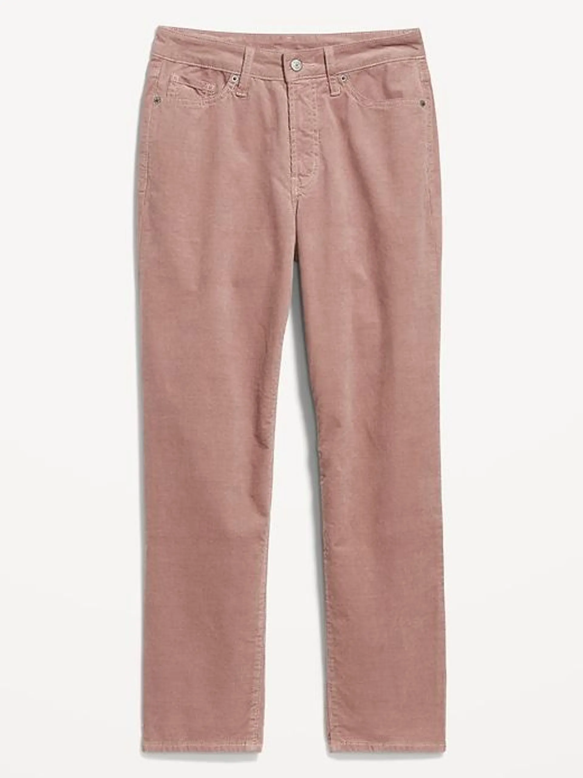 High-Waisted OG Straight Corduroy Ankle Pants