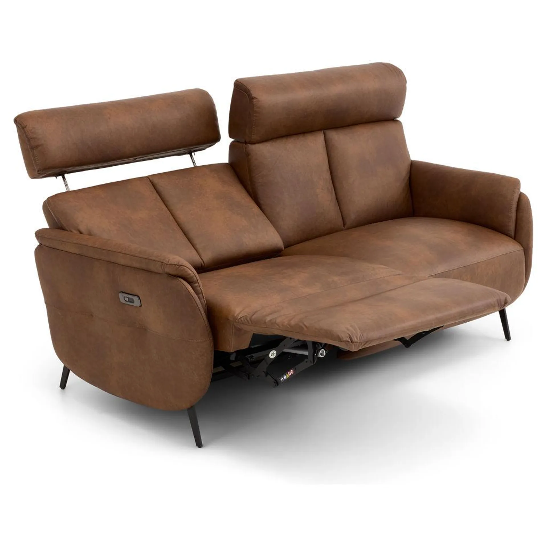 Sofa condo inclinable motorisé en cuir avec appuis-tête ajustables - Eolo