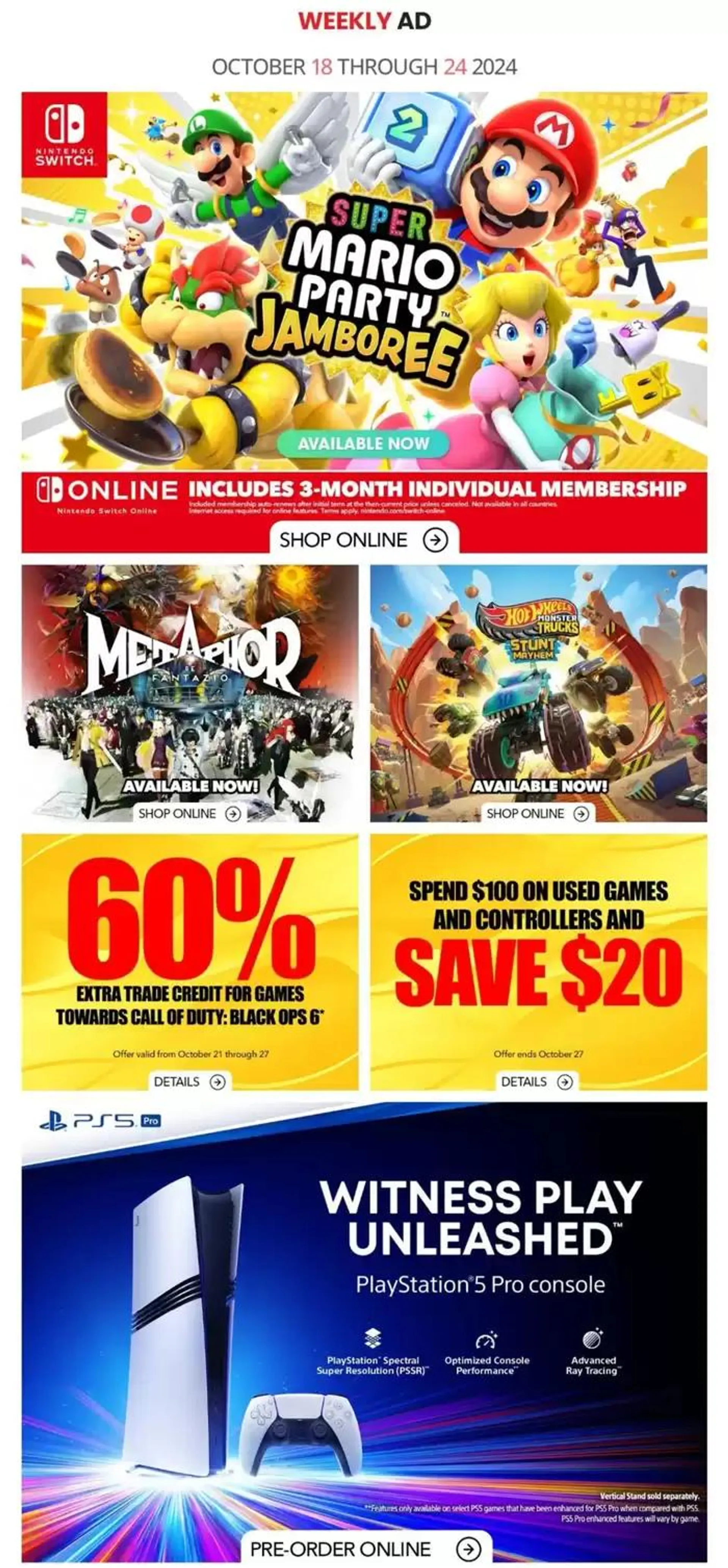 Game Stop Weekly ad - 1