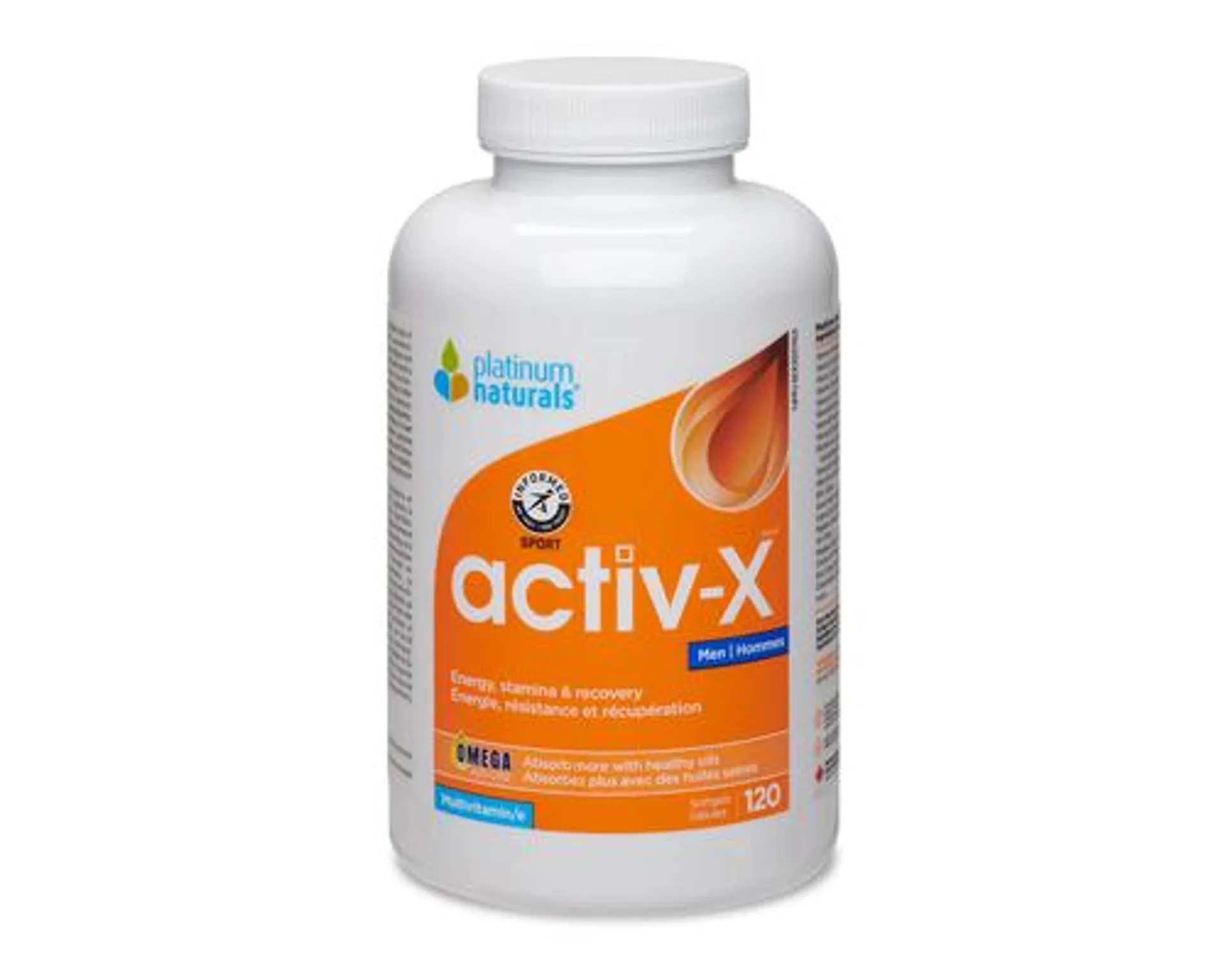 Platinum Naturals Activ-X for Men 120 Softgels