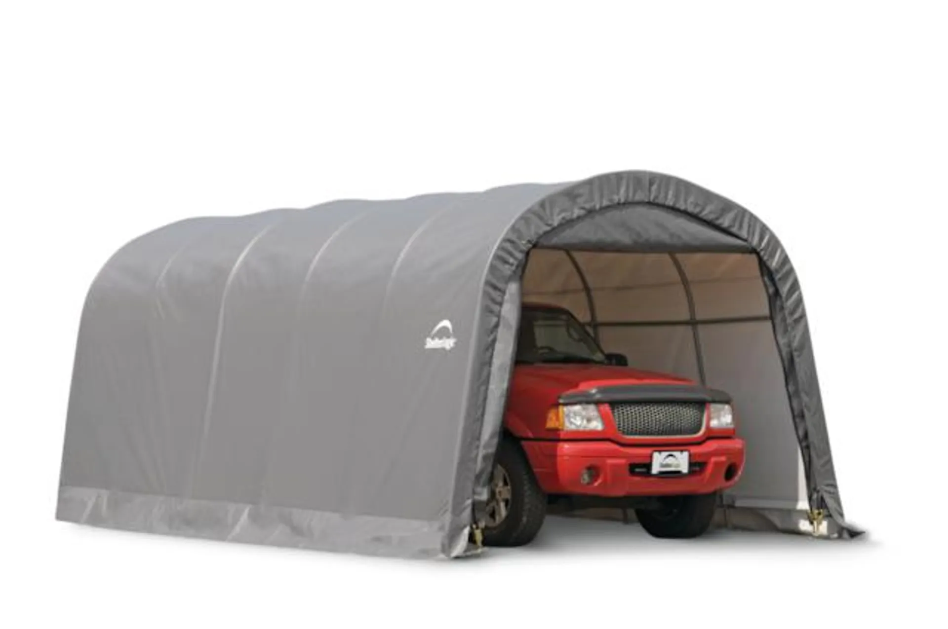 ShelterLogic Garage-in-a-Box® Round Shelter, Truck/SUV Model, 12 x 20 x 8-ft