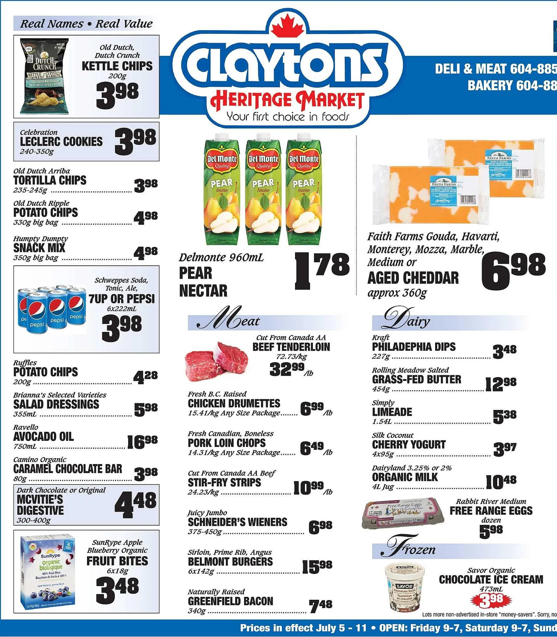 Claytons Heritage Market flyer - 1