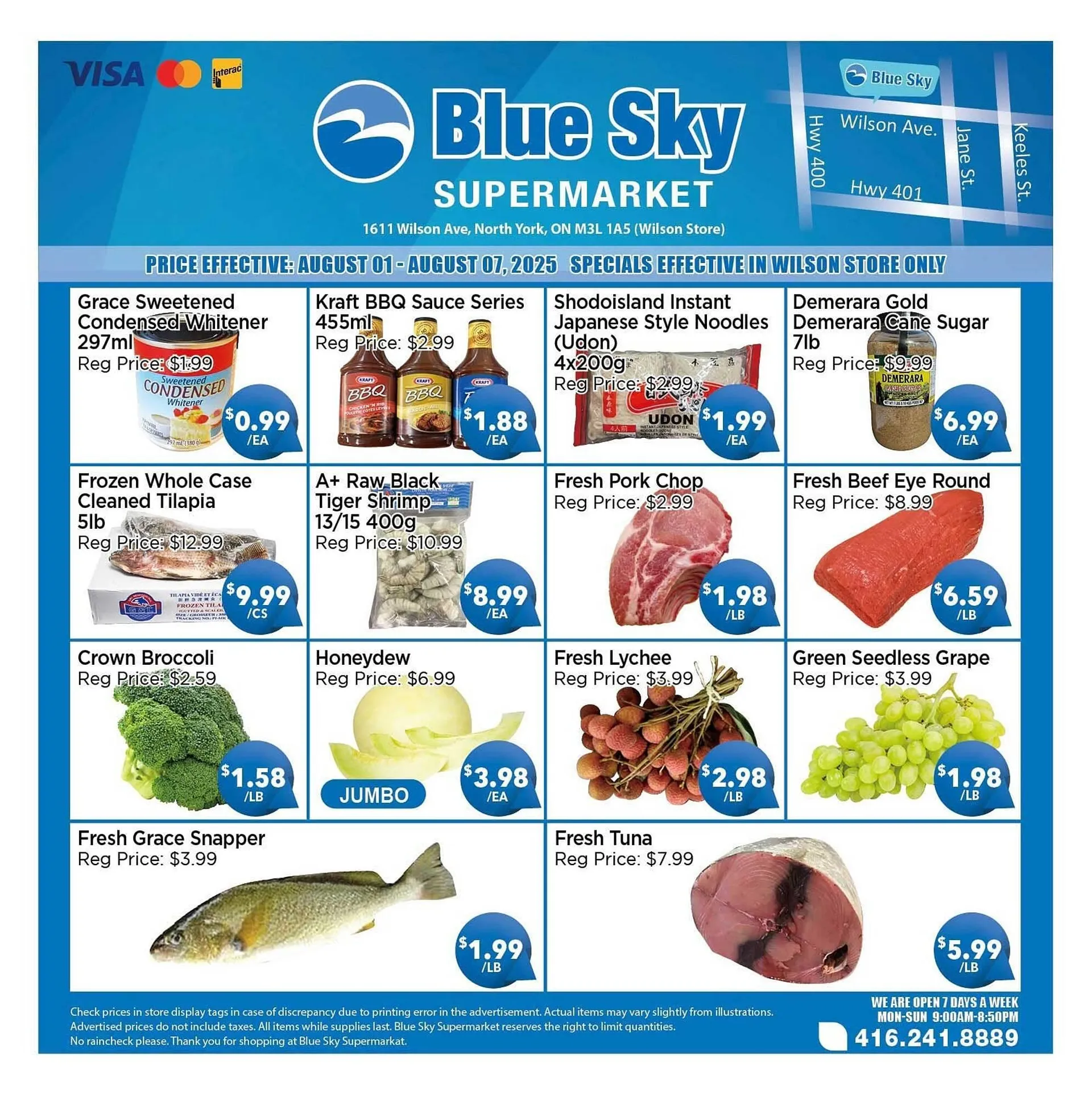 Blue Sky Supermarket flyer - 1