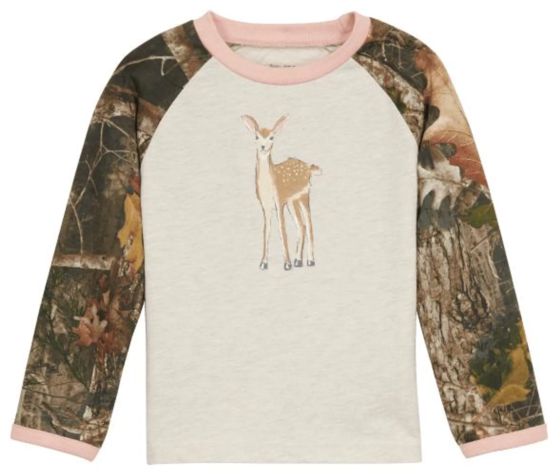 Bass Pro Shops Fawn Raglan Long-Sleeve Baseball T-Shirt for Toddlers or Kids