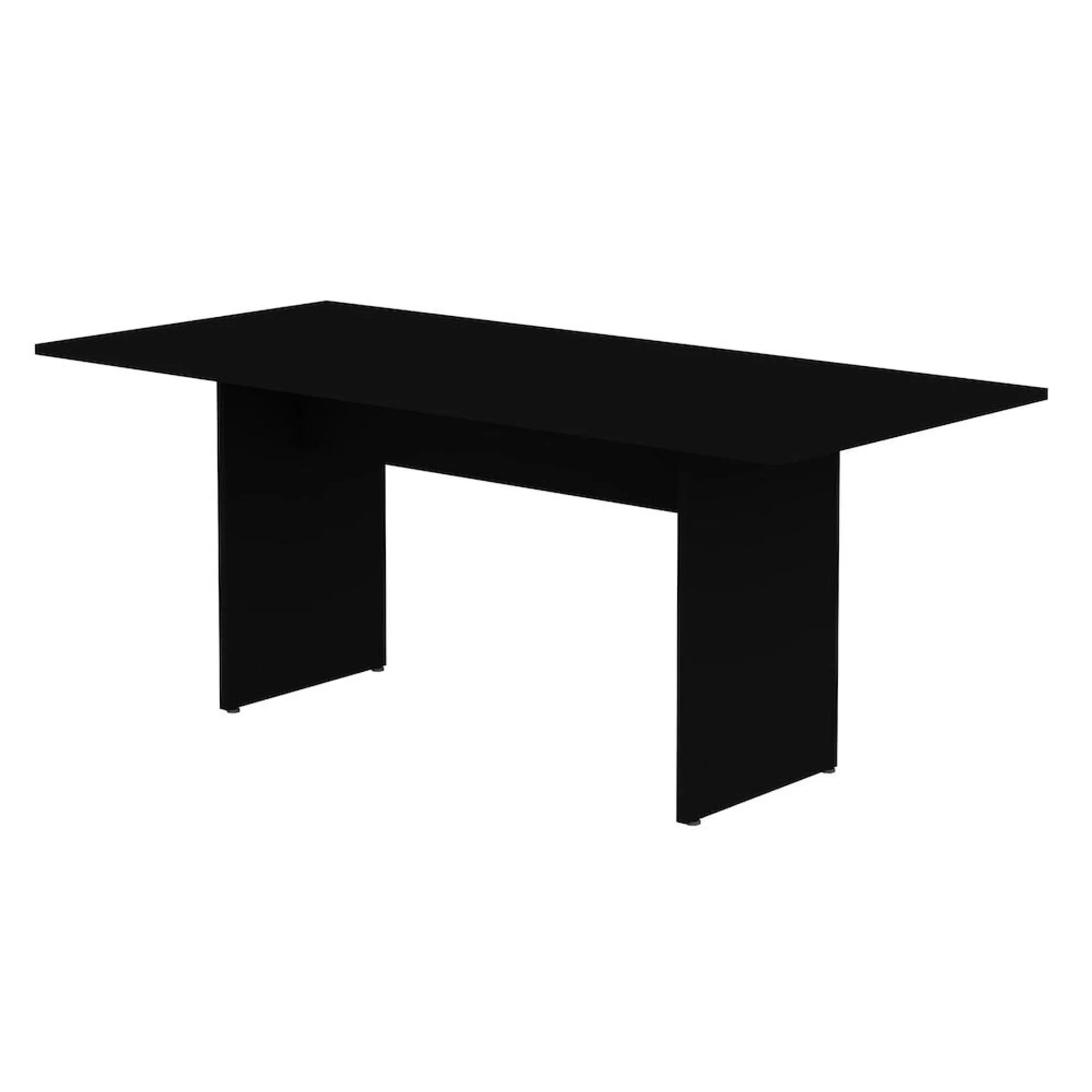 NoMad 67.91" Modern Rectangular Dining Table in Black