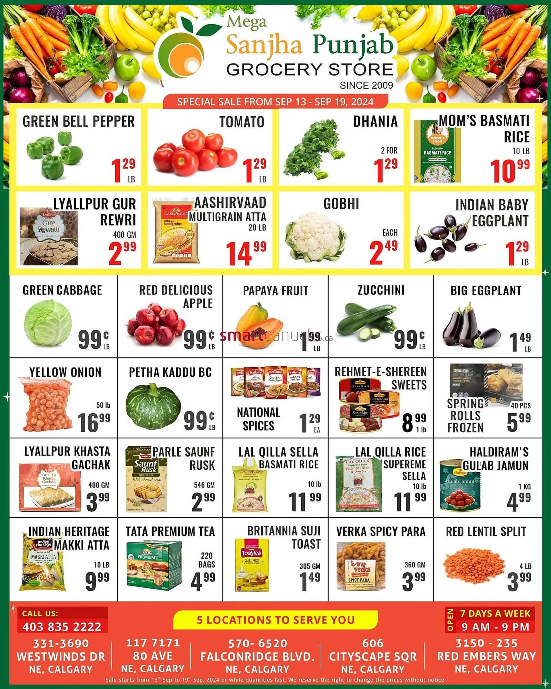 Mega Sanjha Punjab Grocery Store flyer - 1