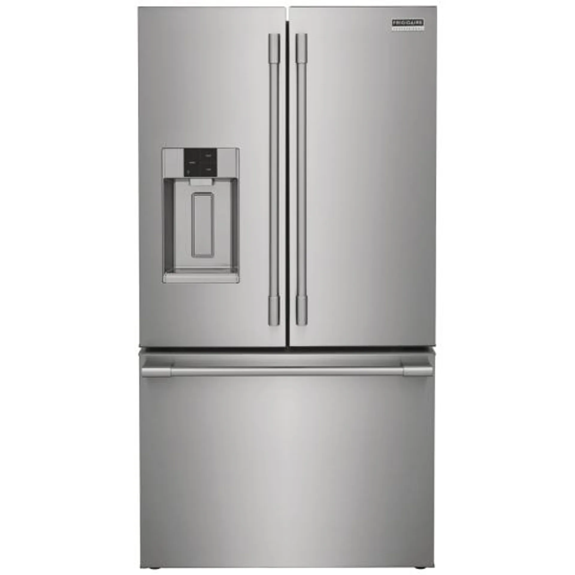 Frigidaire Professional PRFC2383AF French Door Refrigerator, 36 inch Width, ENERGY STAR Certified, Counter Depth, 22.6 cu. ft. Capacity, Stainless Steel colour Freezer Located Ice Dispenser filter