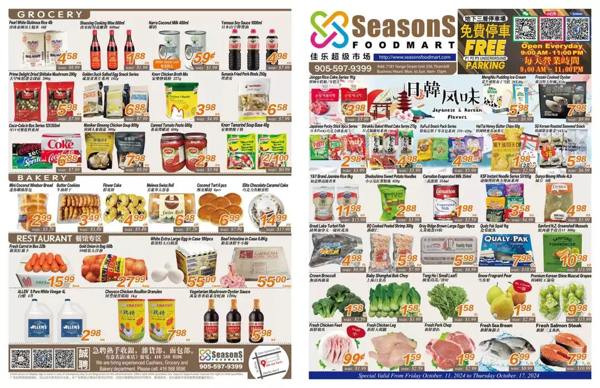 Seasons foodmart flyer - 1