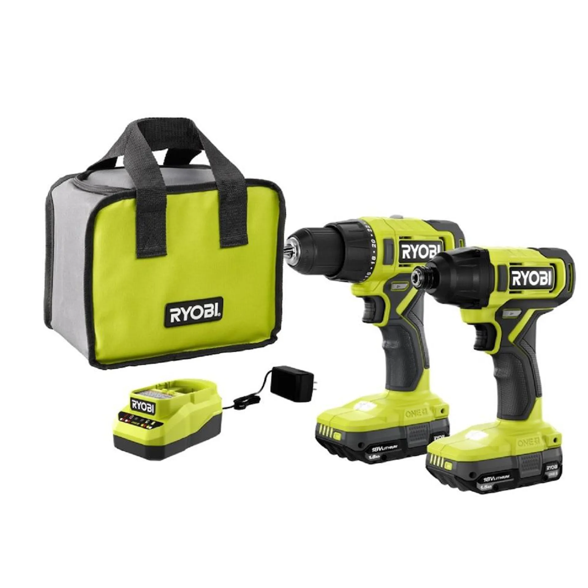 18V ONE+ 1/2-inch Drill/Driver & 1/4-inch Impact Driver Kit with (2) Batteries and Charger