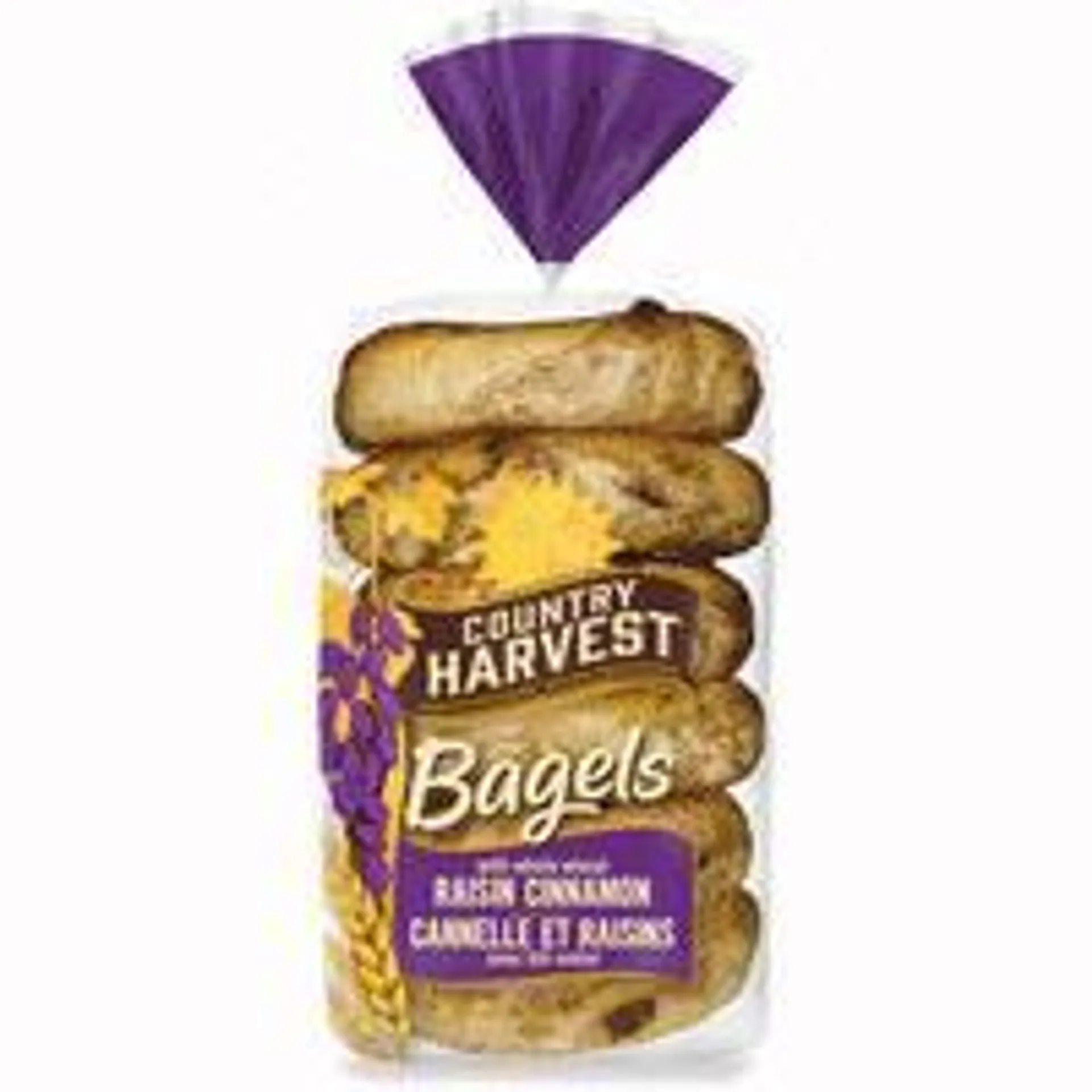 Country Harvest Bagel, Cinnamon Raisin 6pk