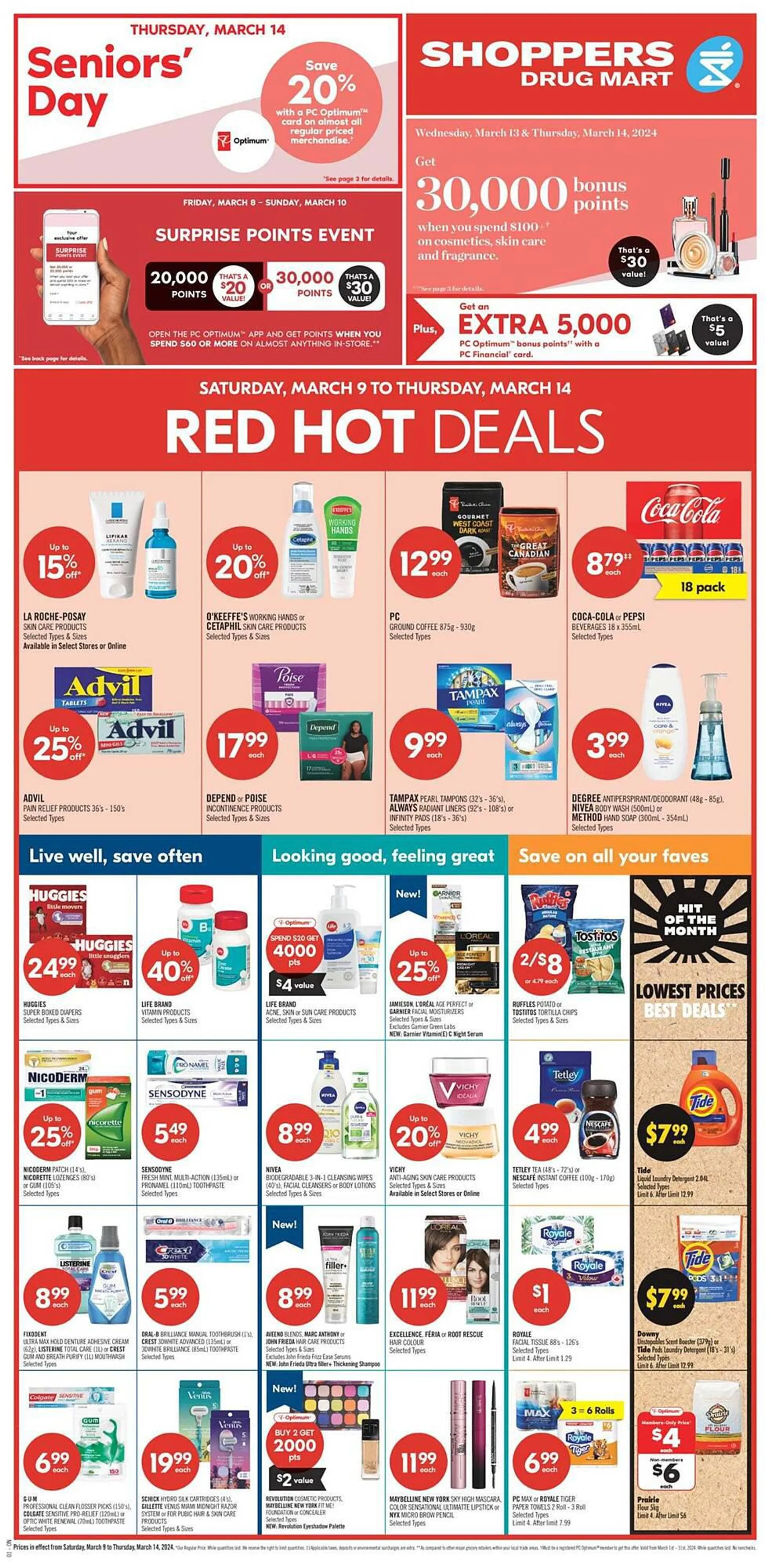 Shoppers Drug Mart flyer from March 9 to March 15 2024 - flyer page 