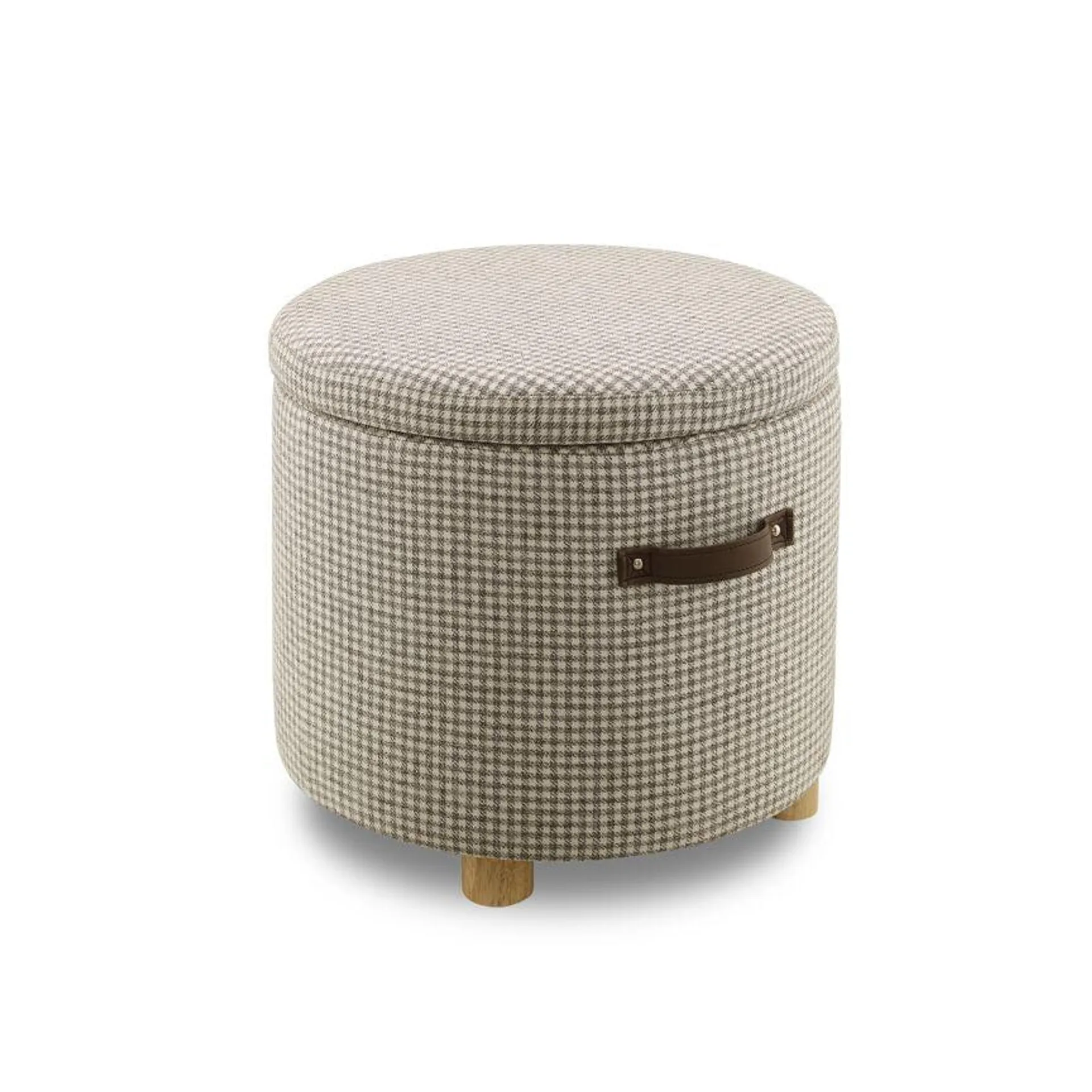 Logan Storage Ottoman - Light Grey