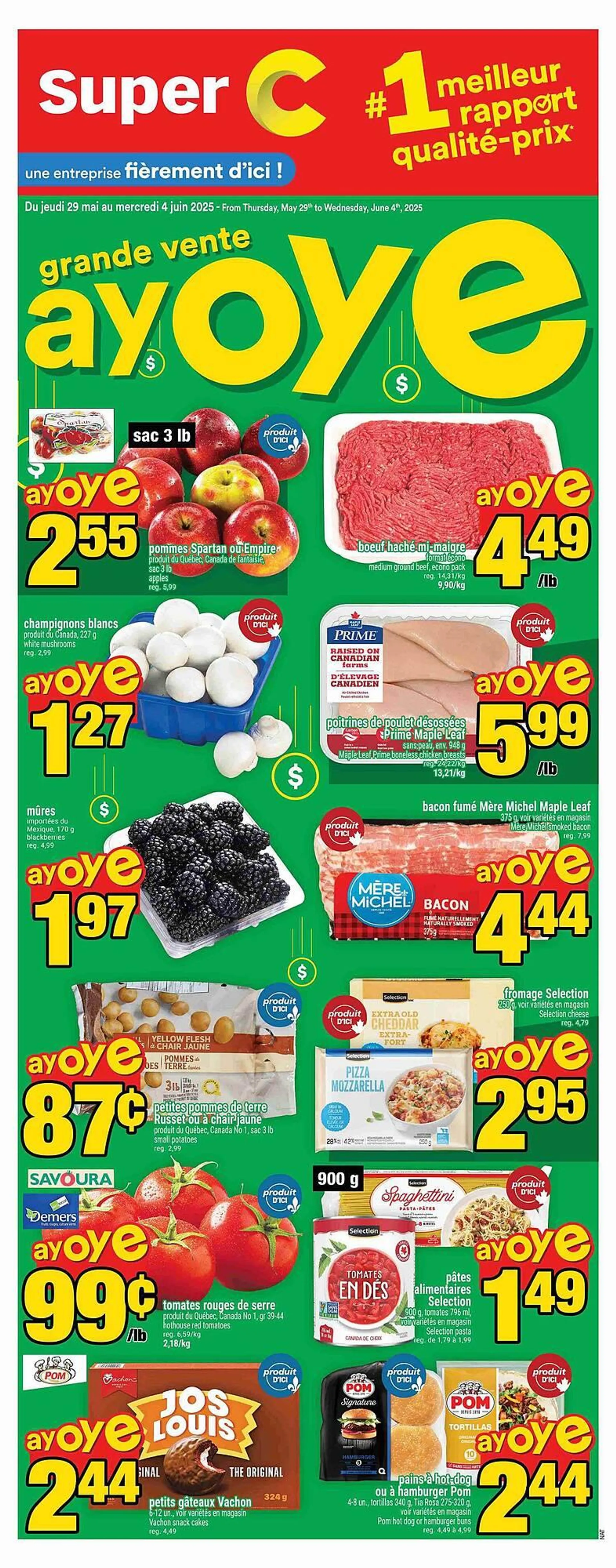 Super C flyer from May 29 to June 5 2025 - flyer page 1