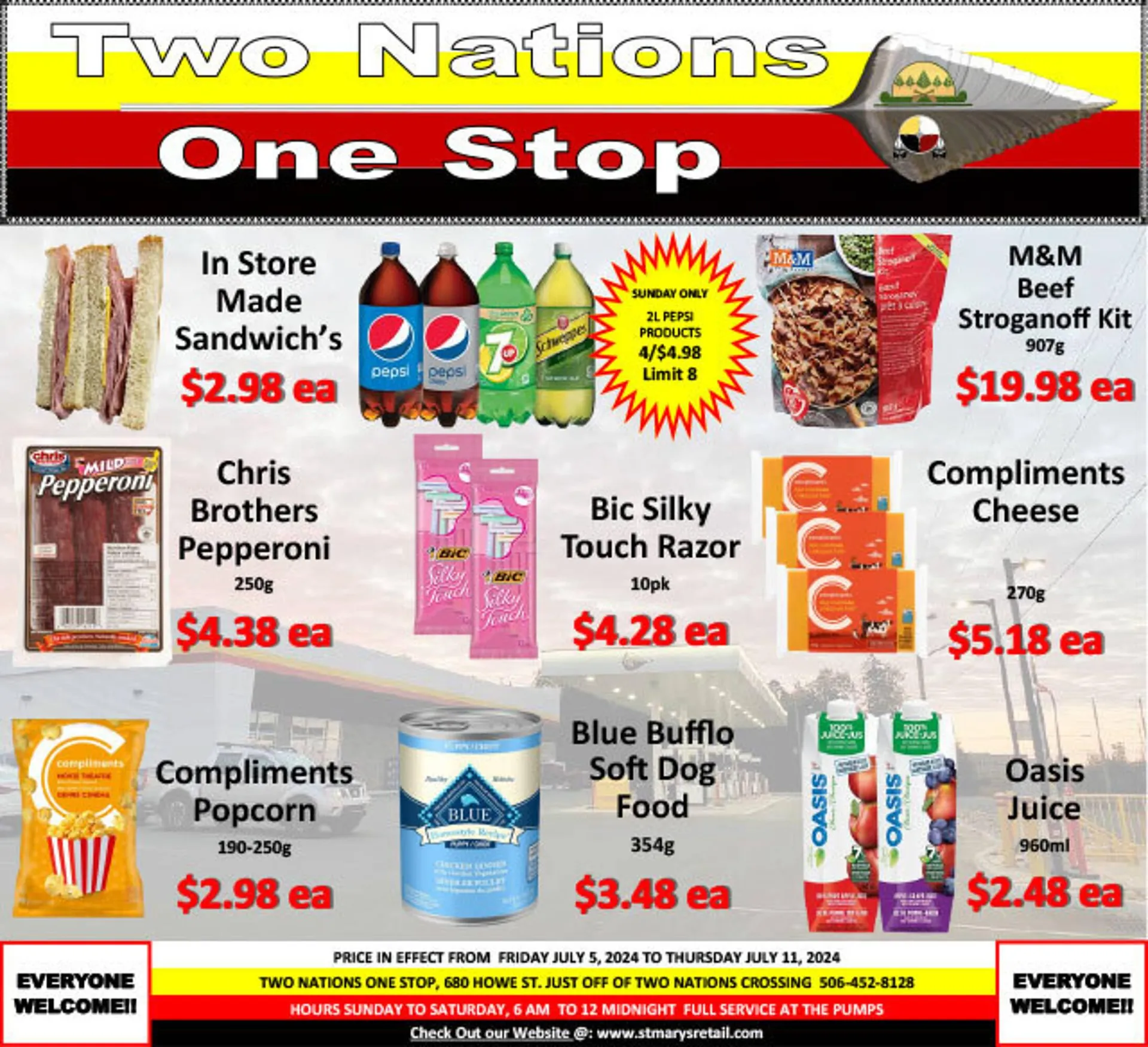 Two Nations One Stop flyer - 1