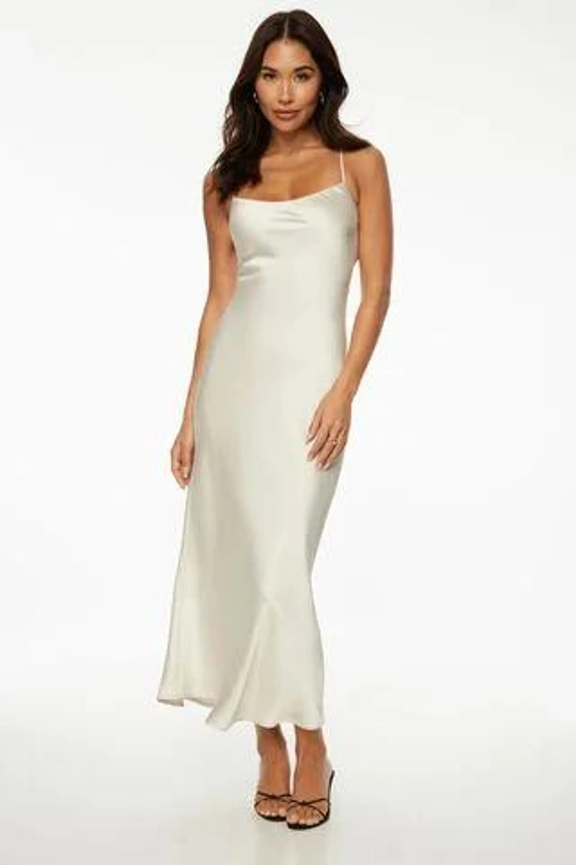 Adelia Slip Satin Maxi Dress