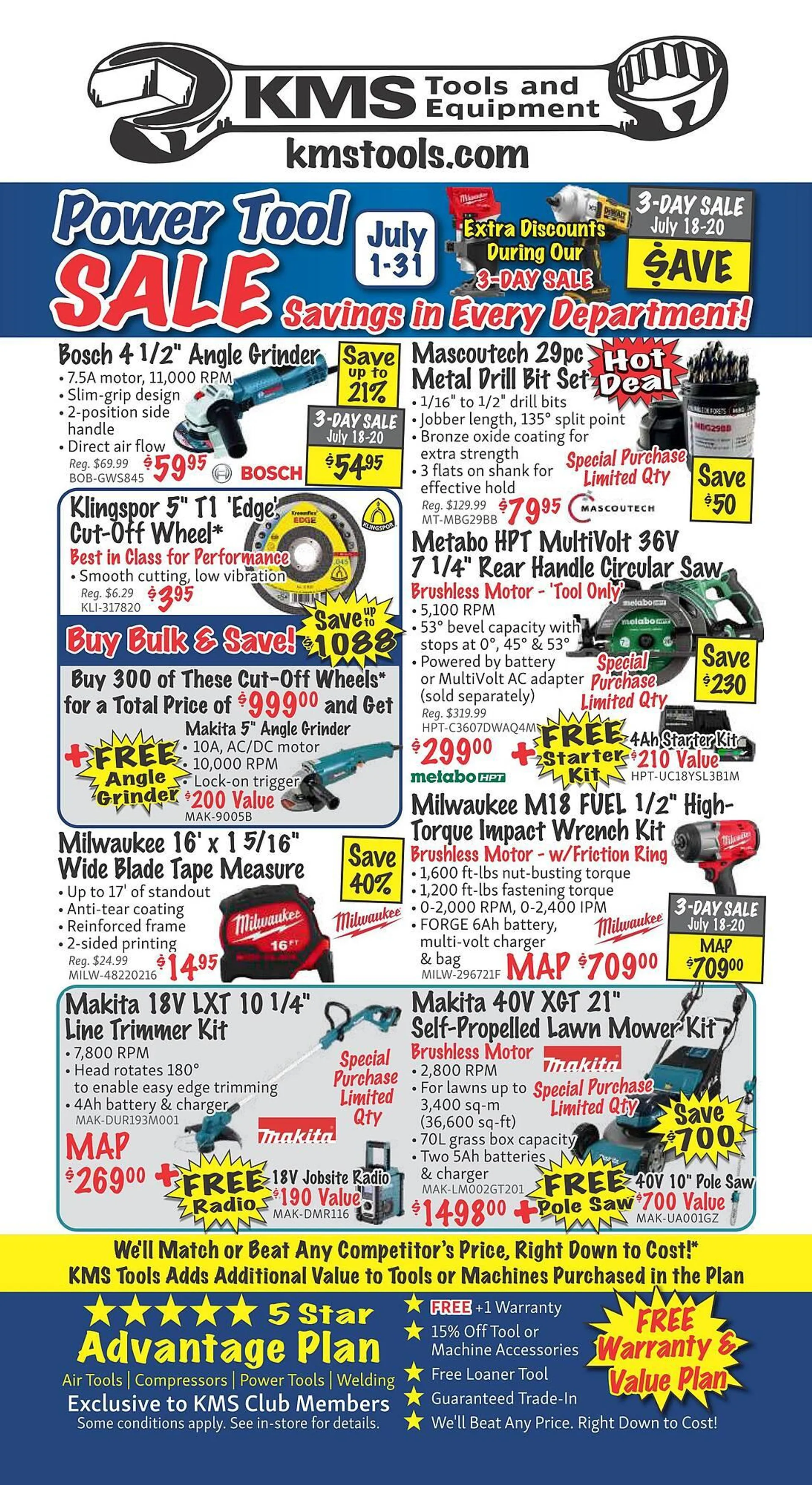 KMS Tools flyer from June 27 to July 31 2024 - flyer page 48