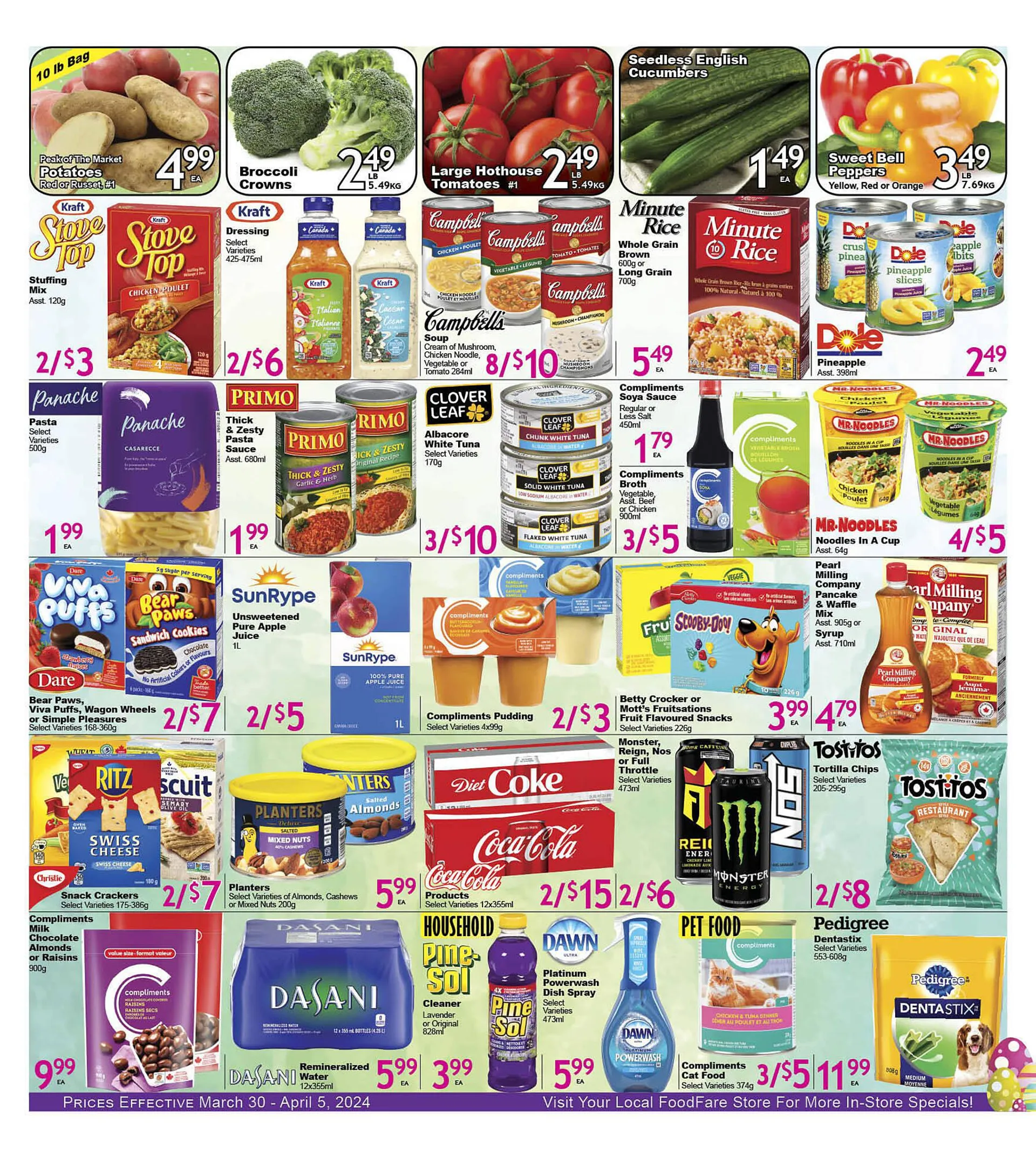 Food Fare flyer from March 28 to April 3 2024 - flyer page 1