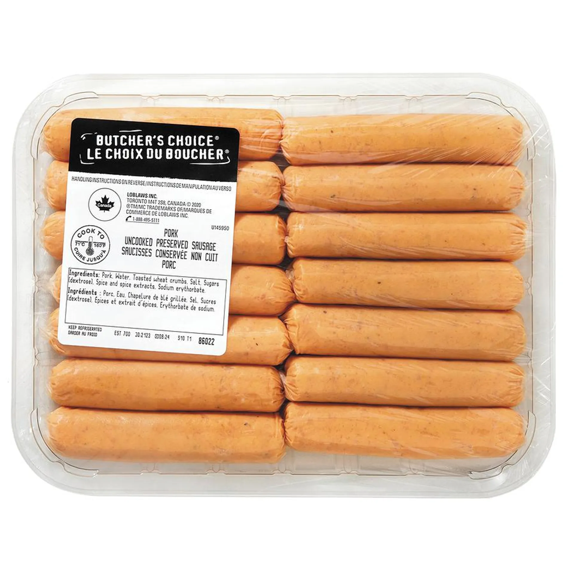 Pork Sausages, Tray Pack