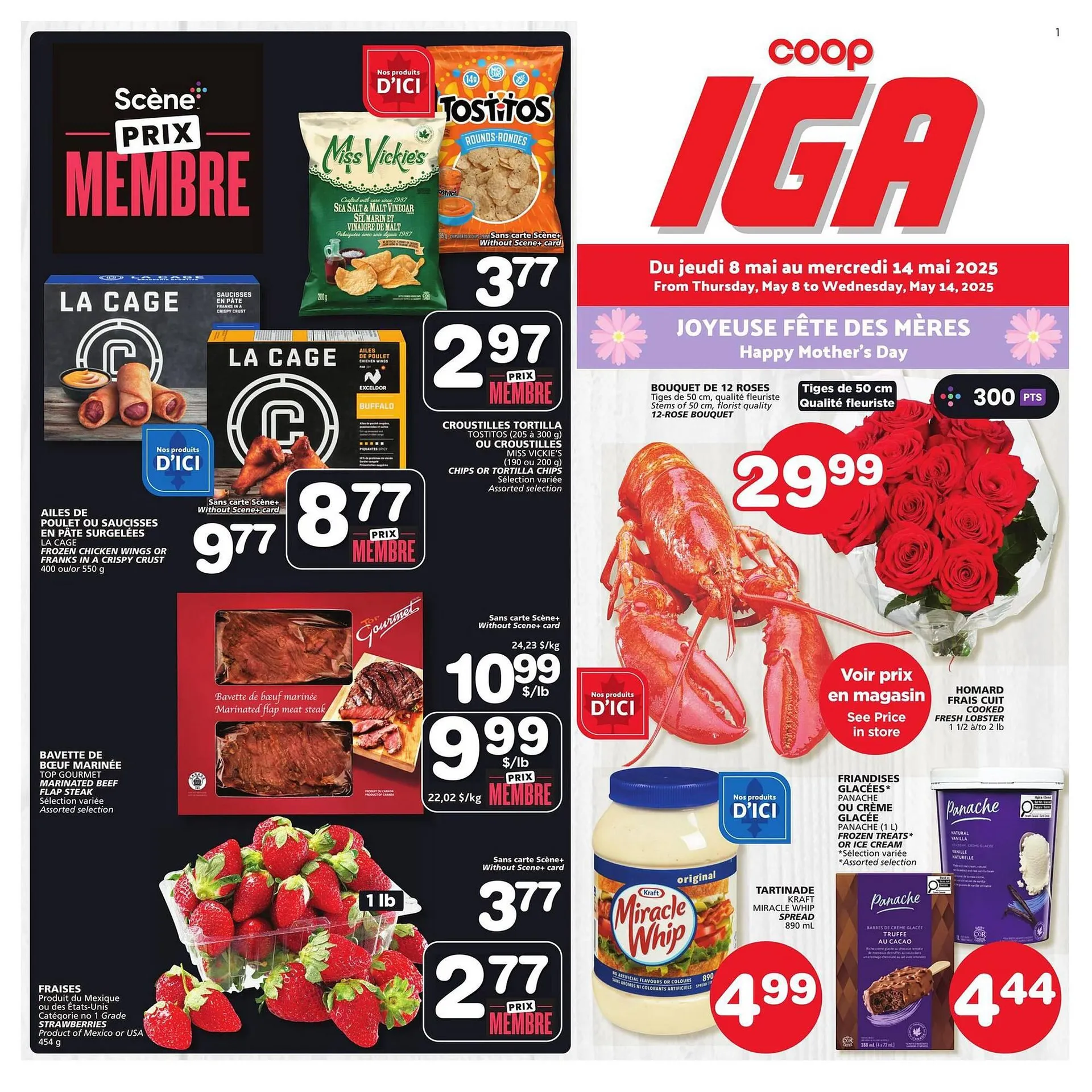 IGA flyer from May 8 to May 29 2025 - flyer page 1