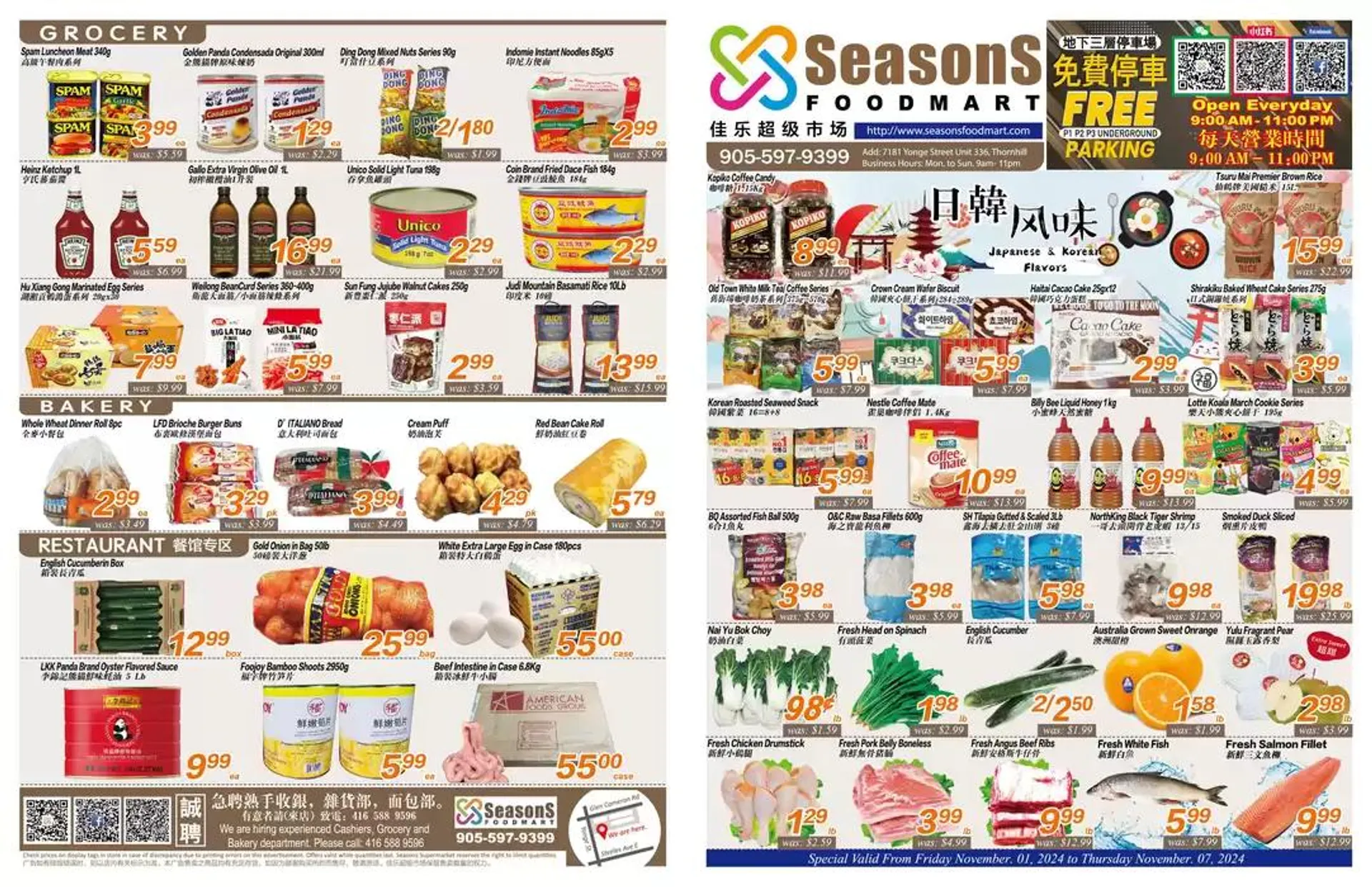 Seasons foodmart flyer - 1