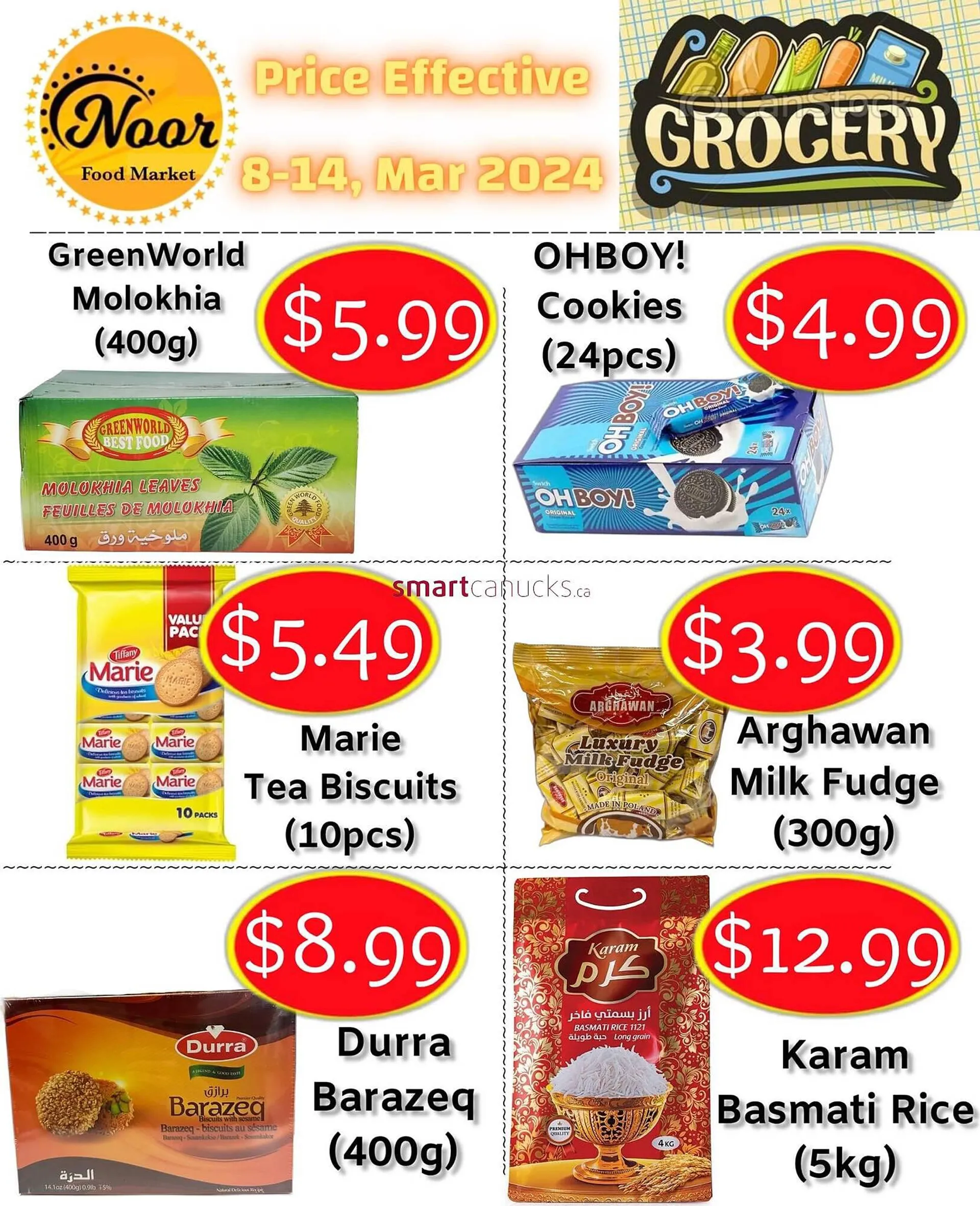 Noor Food Market flyer from March 8 to March 14 2024 - flyer page 1