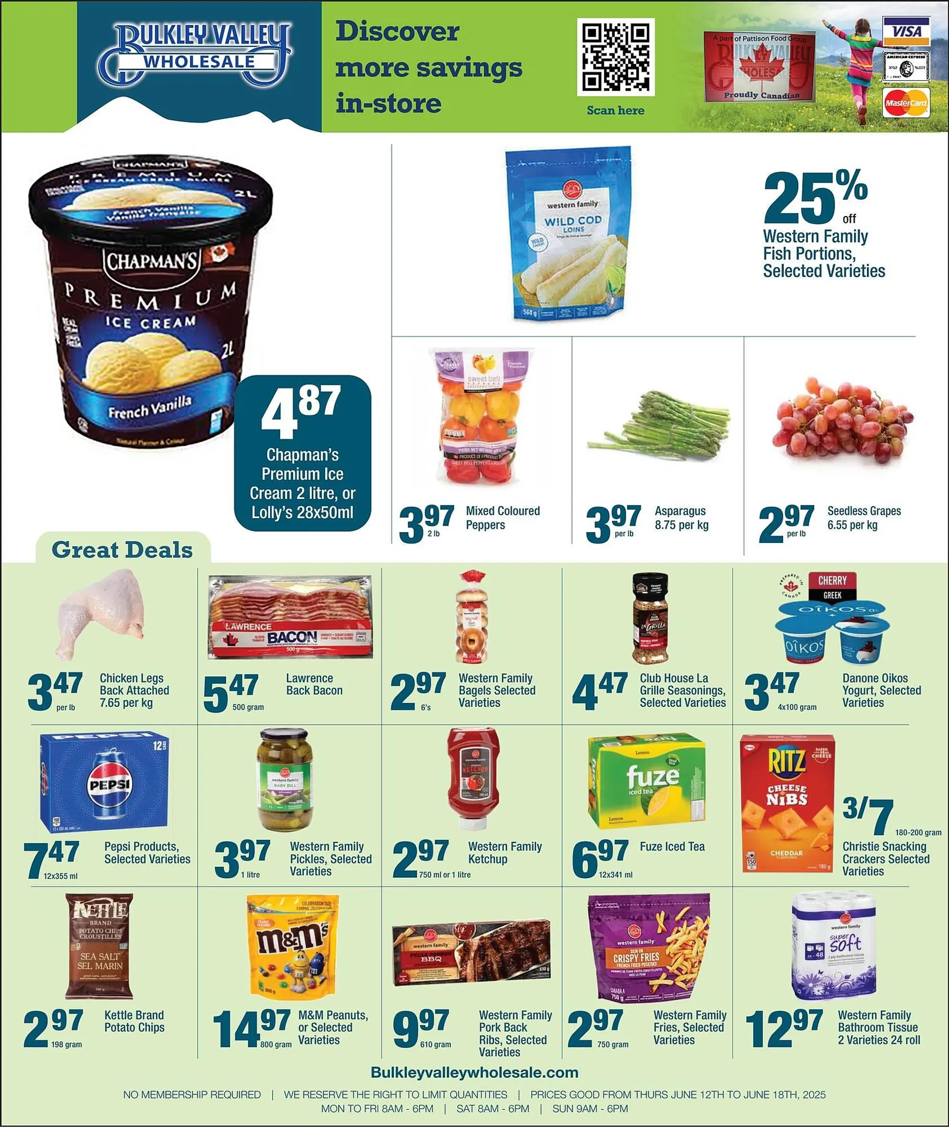 Bulkley Valley Wholesale flyer from June 12 to June 25 2025 - flyer page 1