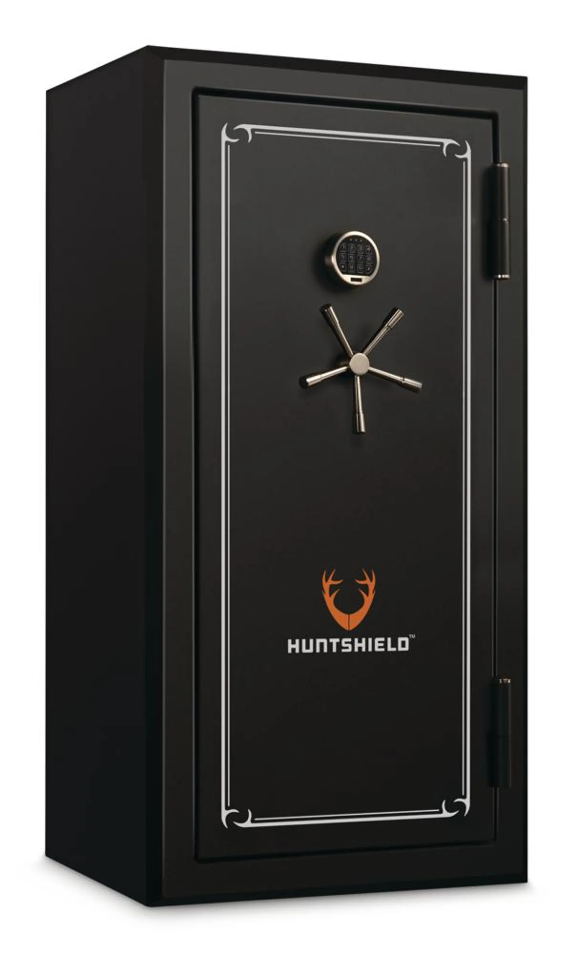 Huntshield 40-Gun Security Cabinet/Safe w/ USB Outlet & LED Light, 29.25 x 25.5 x 59-in