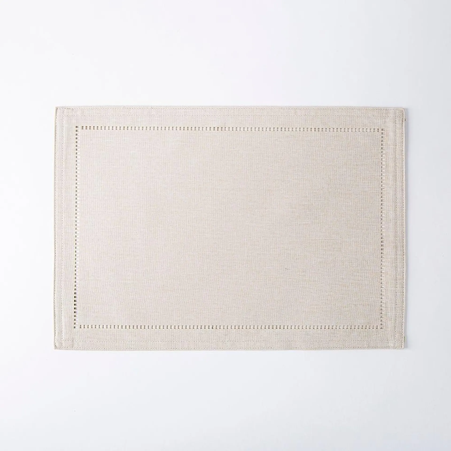 Harman Hemstitch Polyester Placemat (Linen)