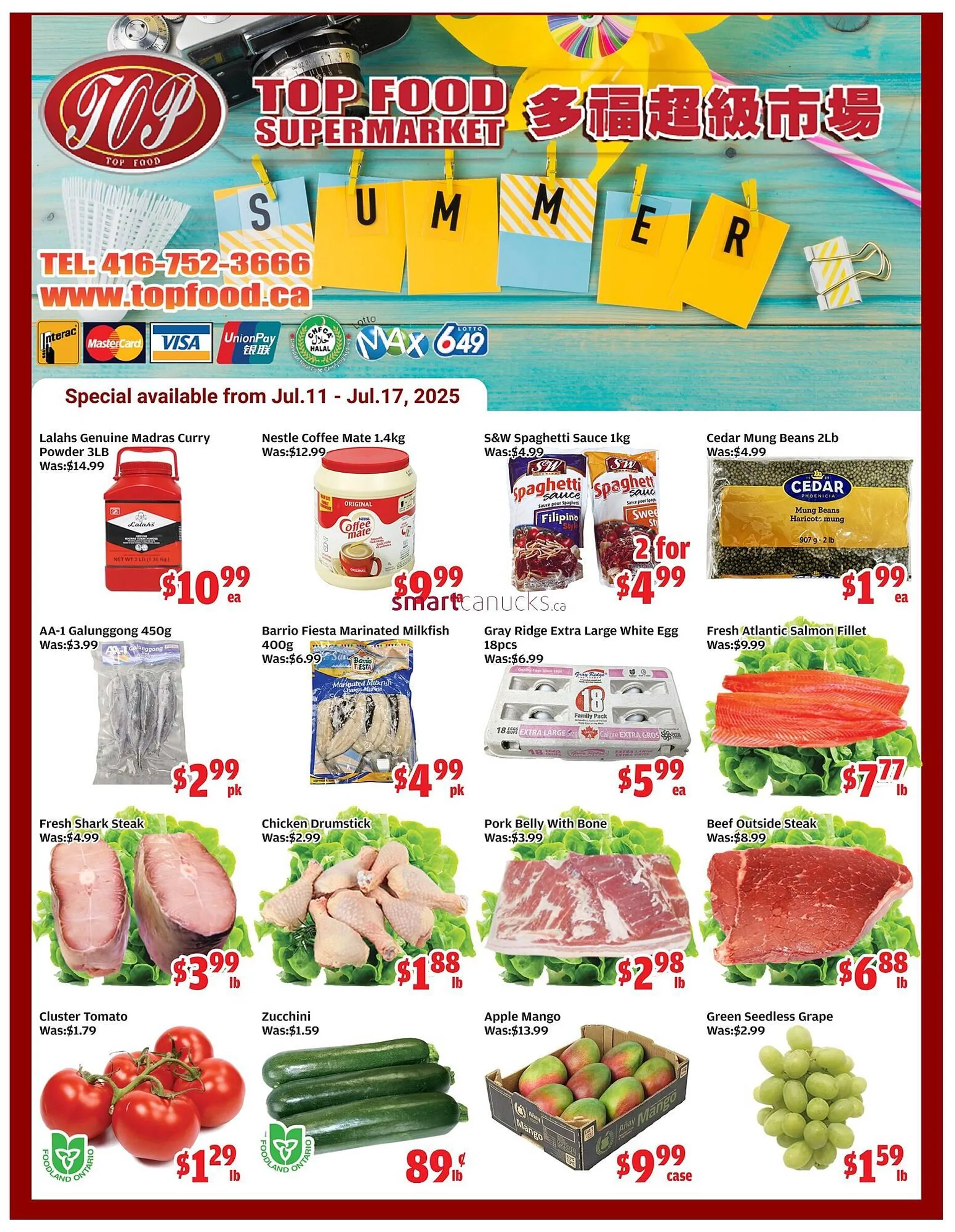 Top Food Supermarket flyer from July 11 to July 17 2025 - flyer page 1