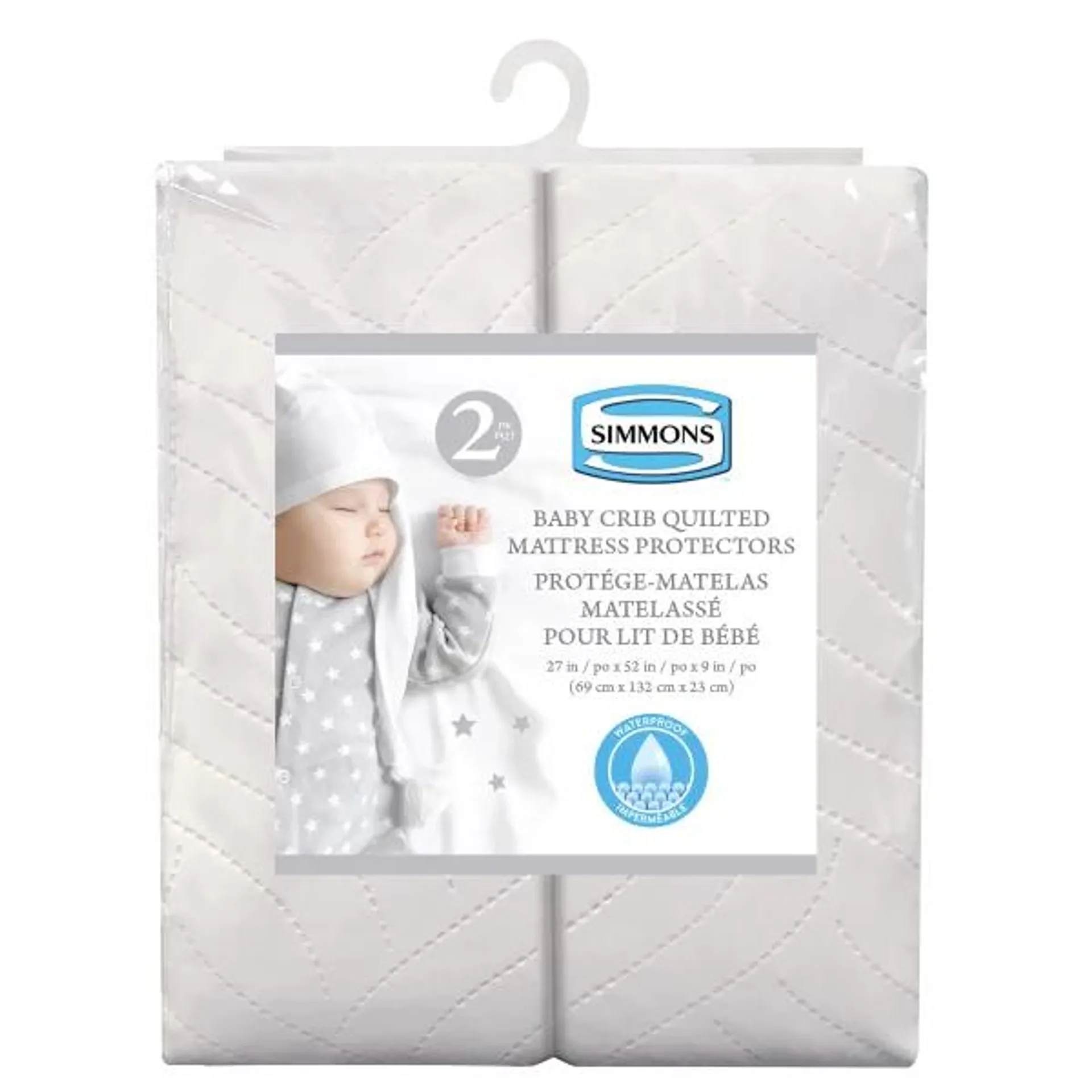 Simmons 2-pack Waterproof Mattress Protector